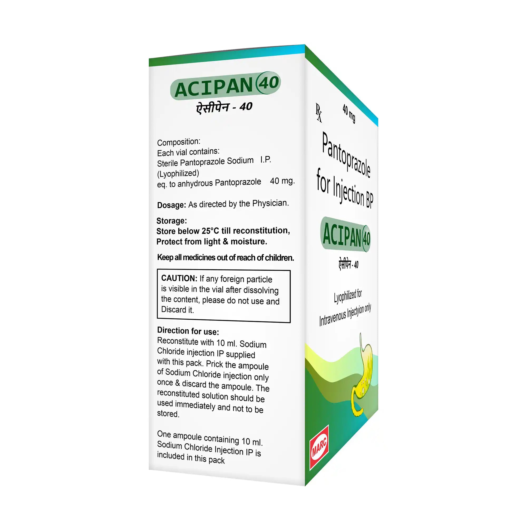 Acipan-40 Pantoprazole 40mg Injection – Hospital-Grade Acid Relief for Severe GERD & Ulcers