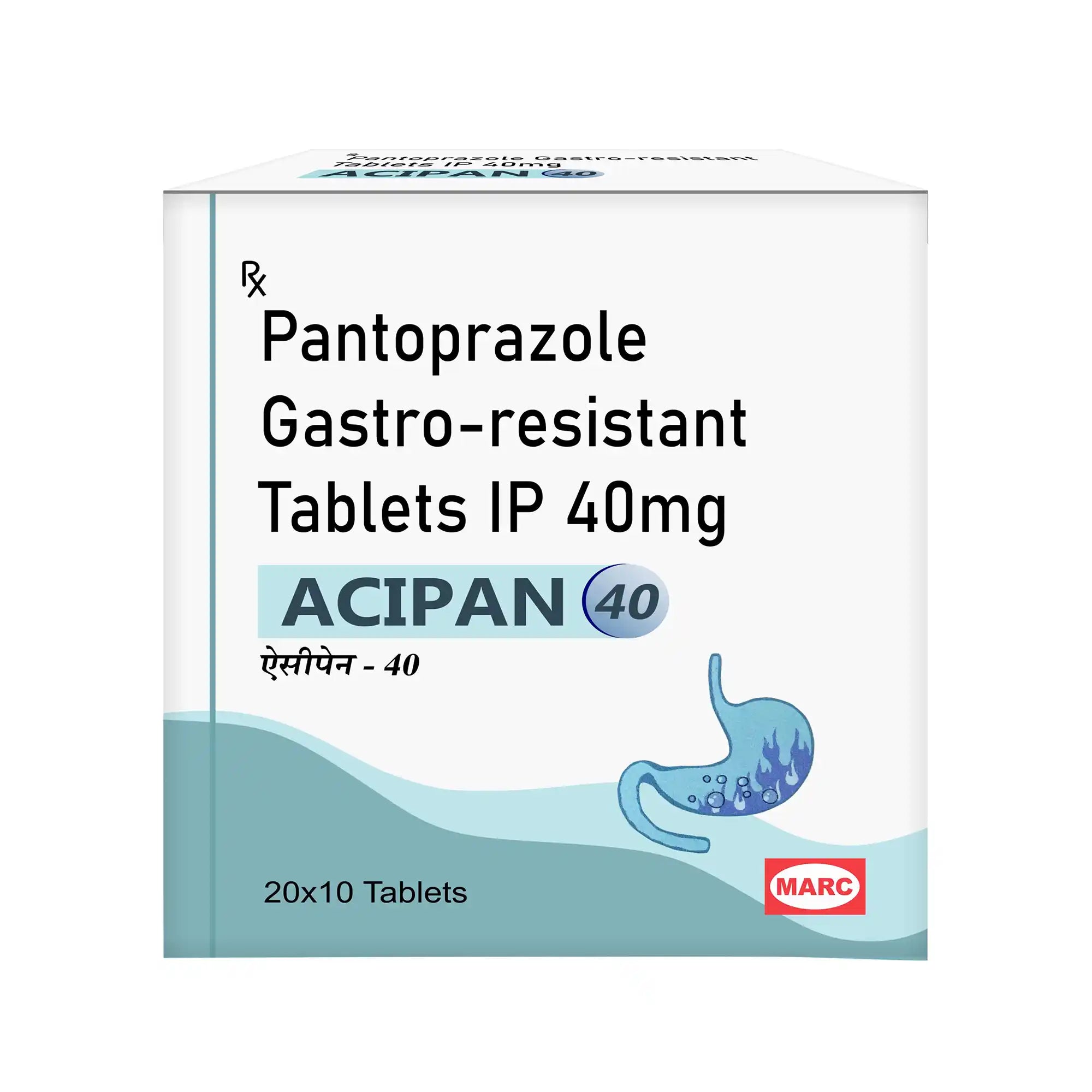 Acipan-40 Pantoprazole 40mg Tablet – Acidity, GERD & Stomach Ulcer Relief