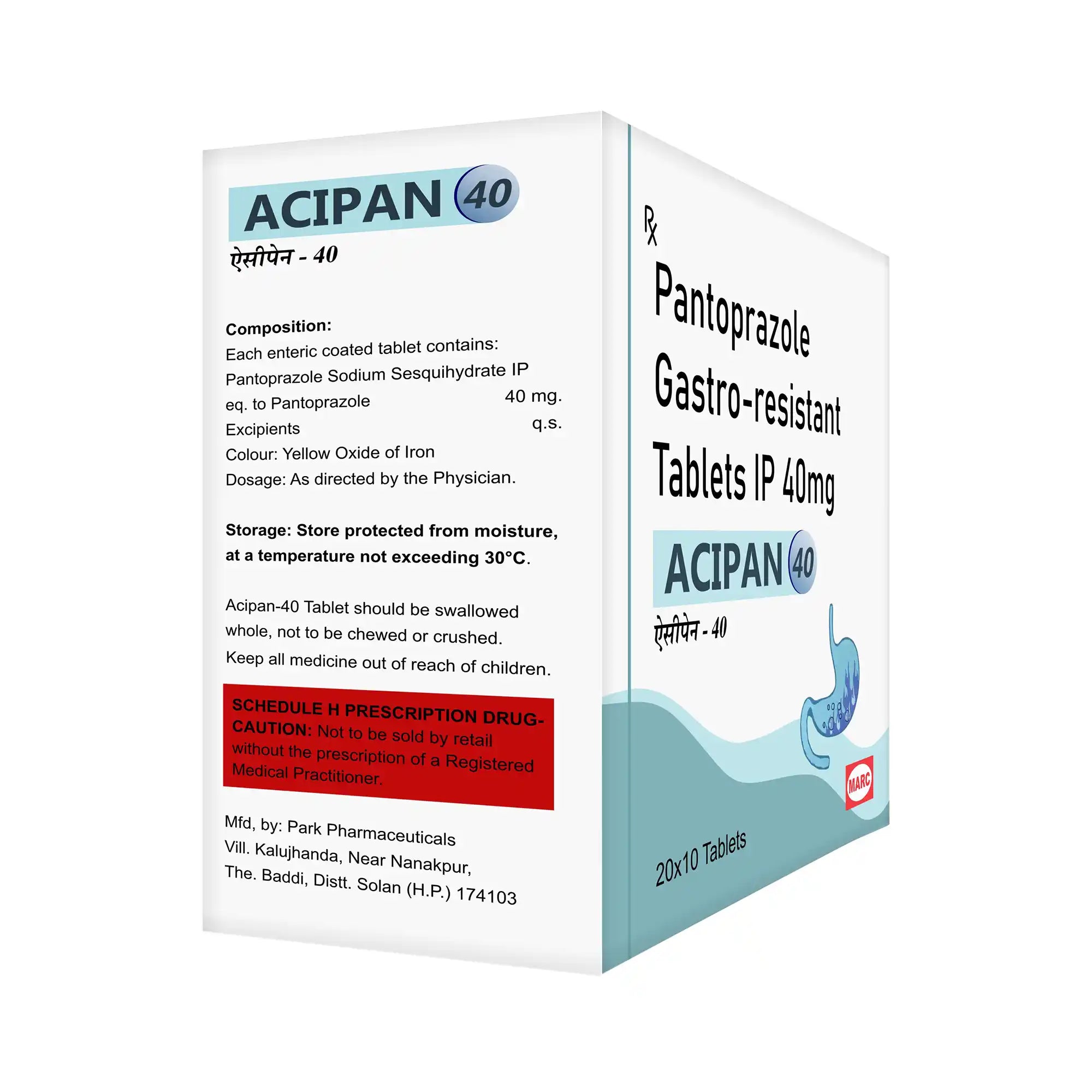Acipan-40 Pantoprazole 40mg Tablet – Acidity, GERD & Stomach Ulcer Relief
