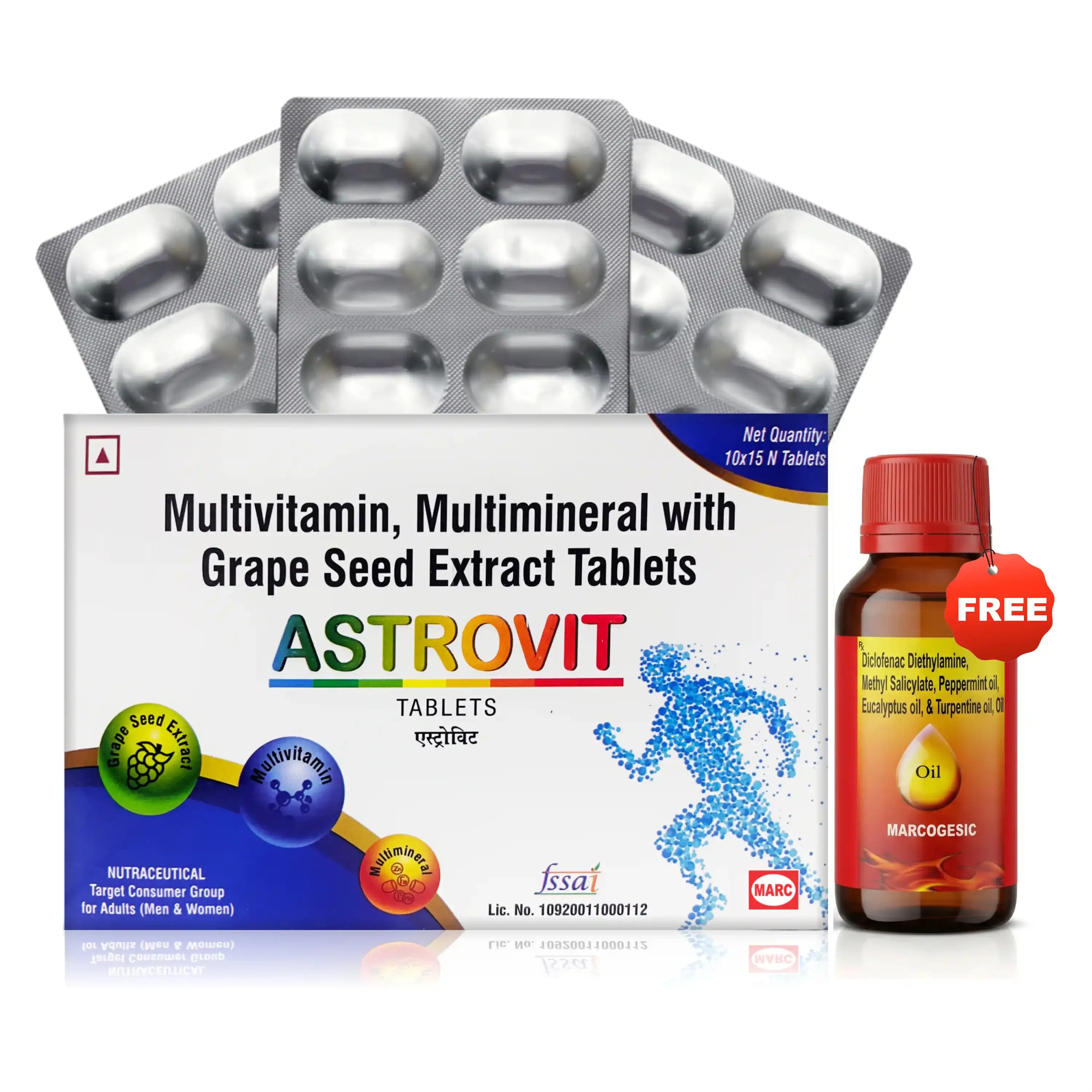 Astrovit Multivitamin, Multimineral & Ginseng Tablet – Strength, Focus & Complete Daily Nutrition