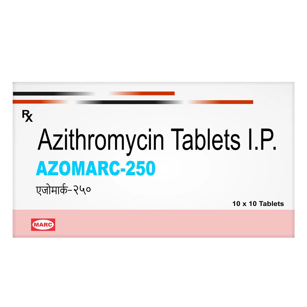 Azomarc-250 Azithromycin 250mg Tablet – Throat, Chest & Skin Infection Treatment