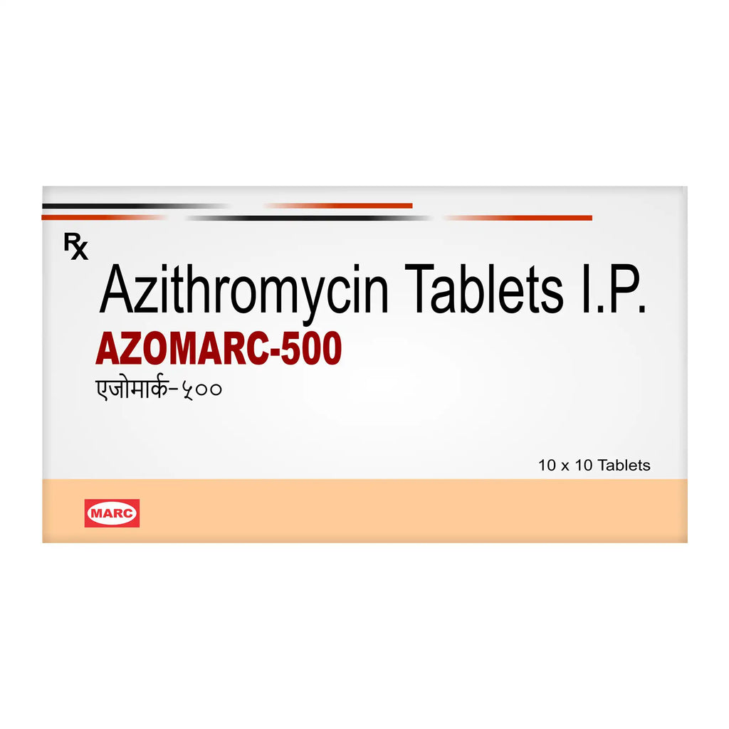 Azomarc Azithromycin Tablet – Respiratory, Skin & Throat Bacterial Infection Treatment