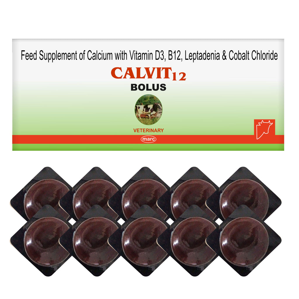 Marc Calvit 12 Bolus (20 Tablets) – Nutritional Supplement for Cattle & Buffalo Health