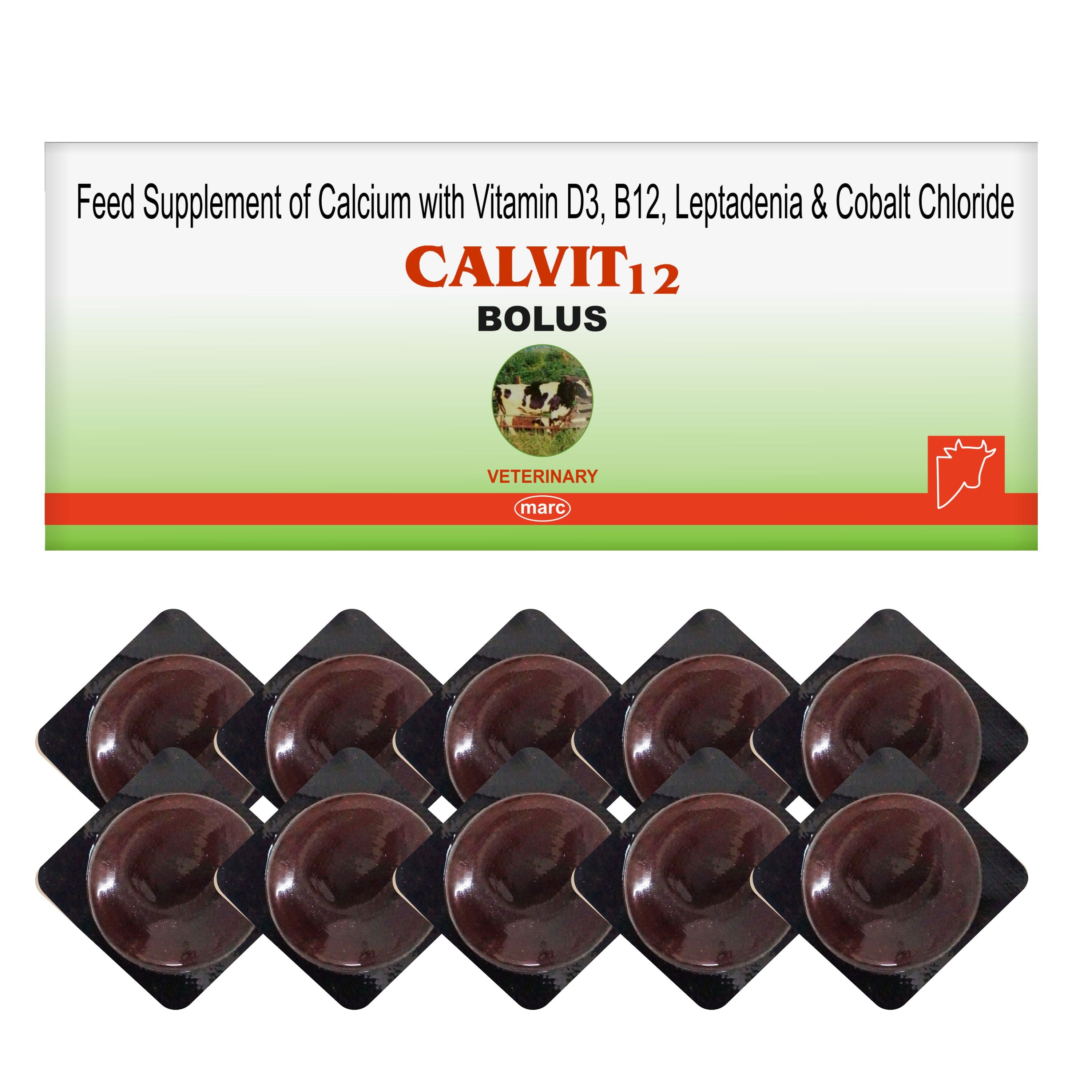 Marc Calvit 12 Bolus (20 Tablets) – Nutritional Supplement for Cattle & Buffalo Health