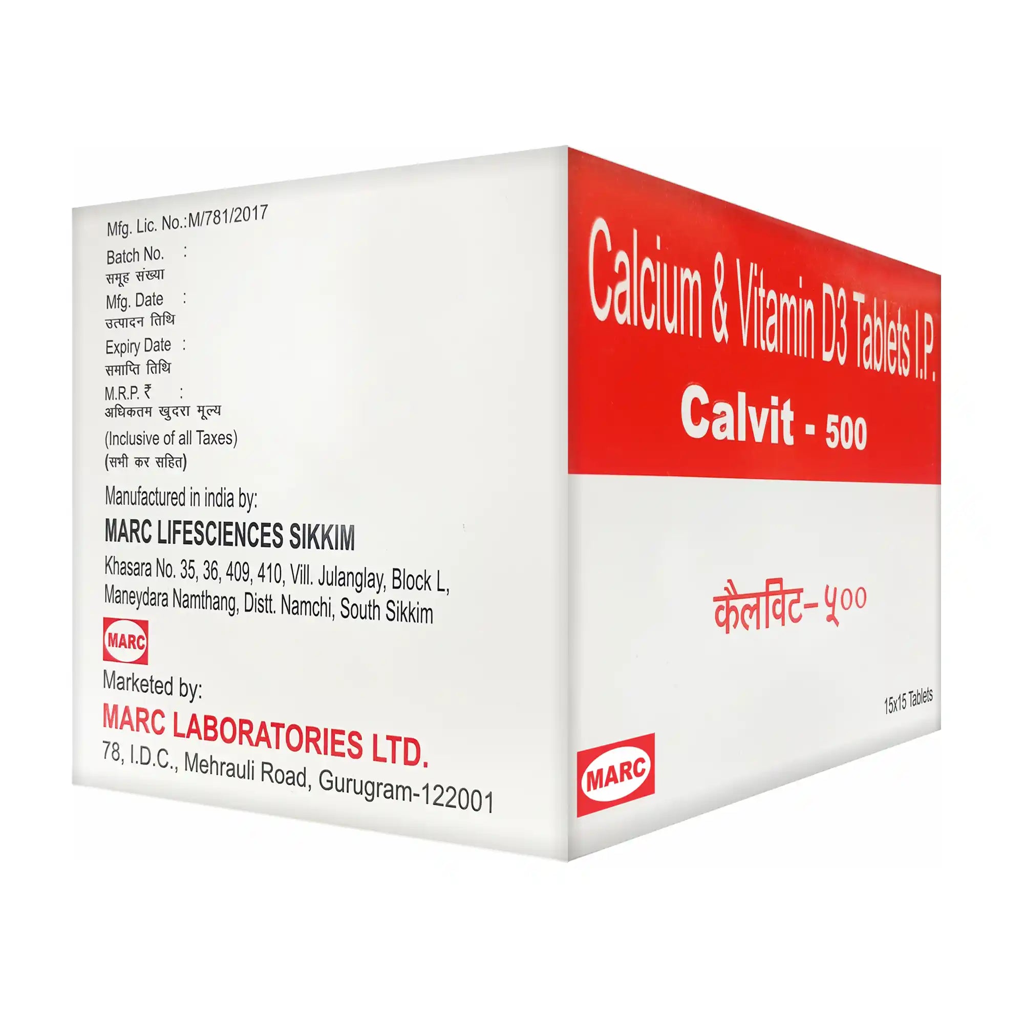 Calvit 500 Tablet – Calcium & Vitamin D for Elderly Bone Health & Osteoporosis