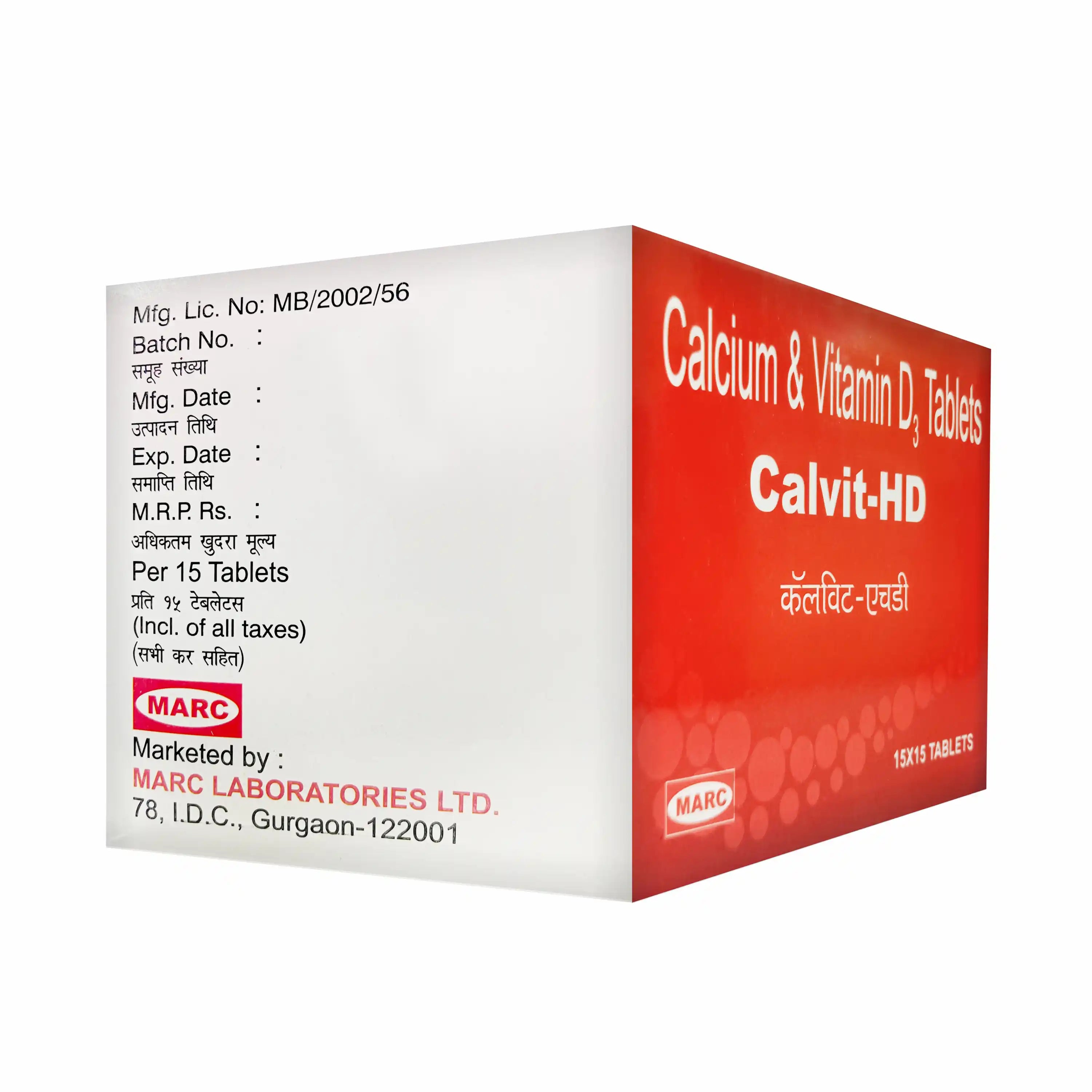Calvit HD Tablet – High Dose Calcium for Hypocalcemia & Bone Disorders