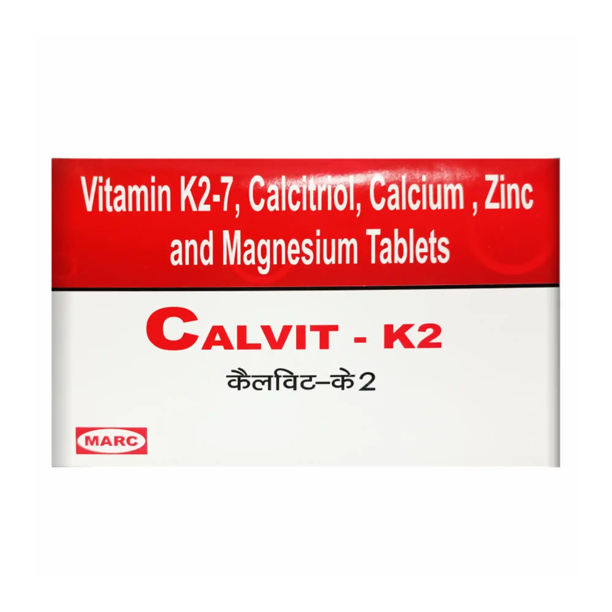 Calvit K2 Tablet – Calcium, Vitamin D3 & K2 for Bone Density