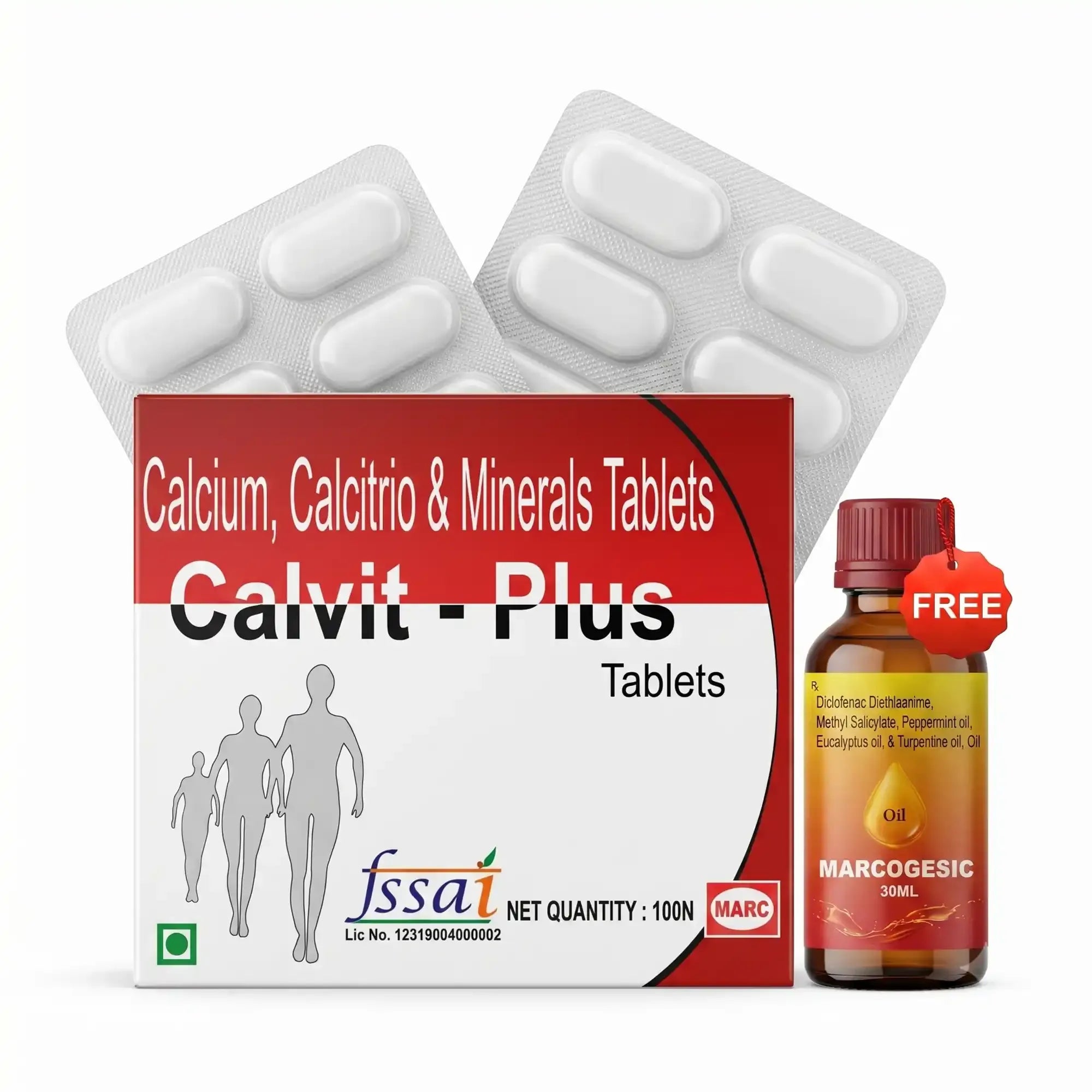 Calvit Plus Tablet – Calcium with Vitamin D3 & Minerals Bone Supplement