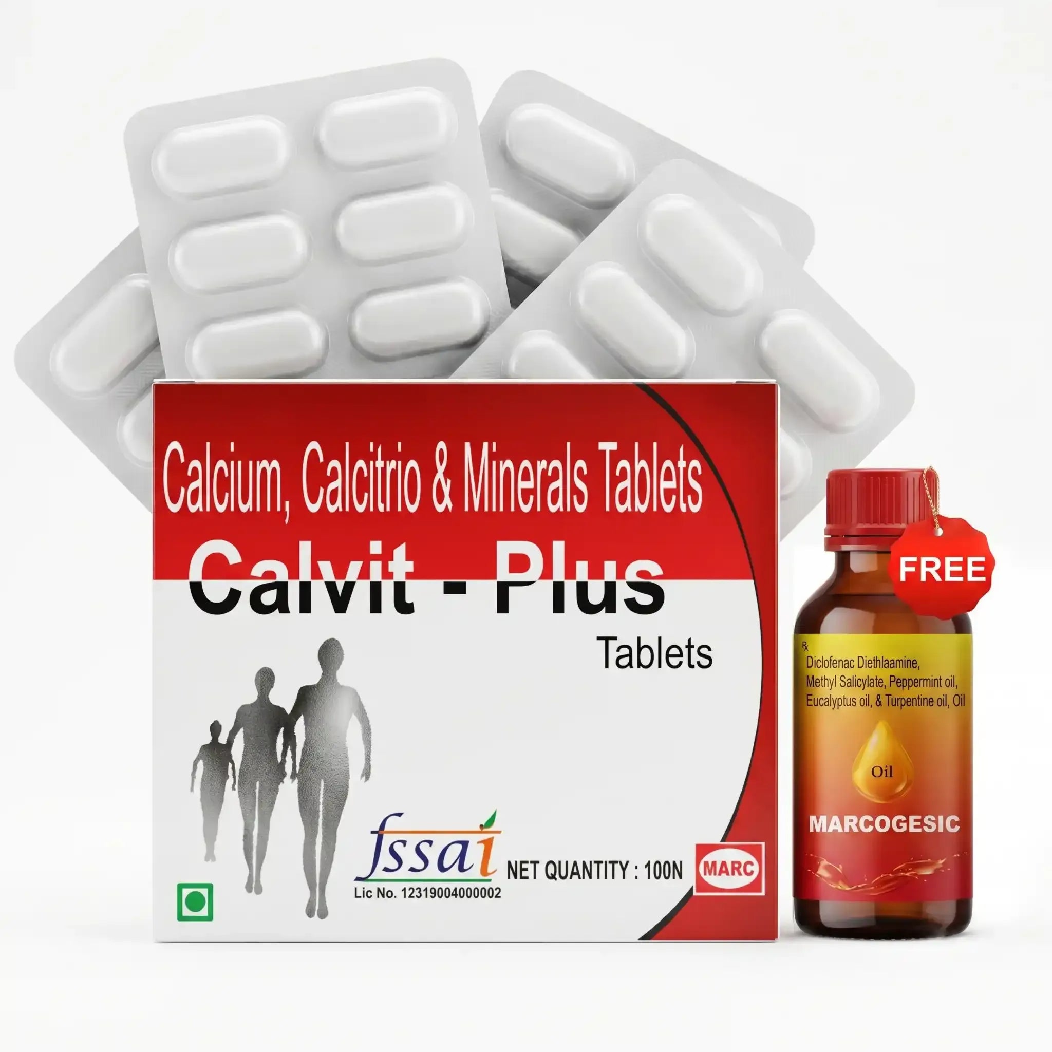 Calvit Plus Tablet – Calcium with Vitamin D3 & Minerals Bone Supplement