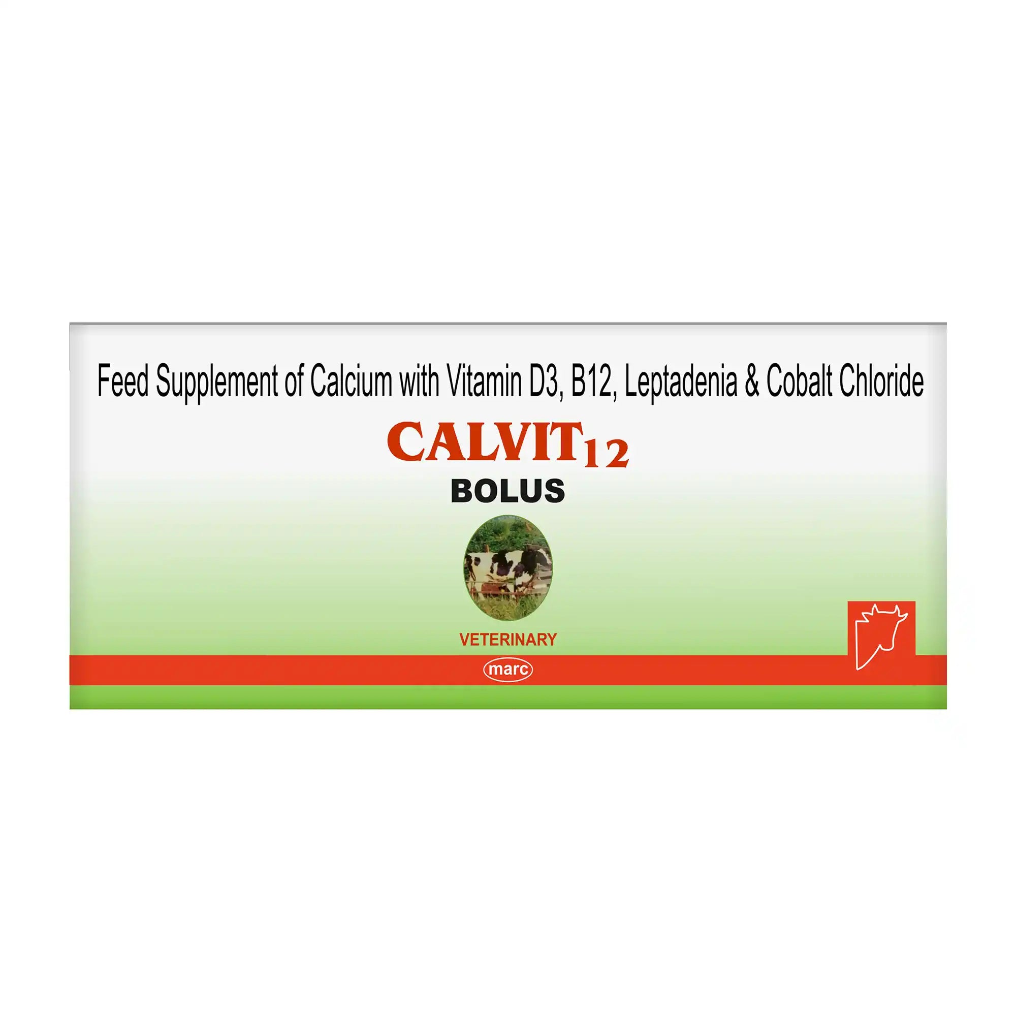 Calvit-12 Veterinary Calcium & Vitamin B12 Bolus – Milk Fever & Deficiency in Cattle