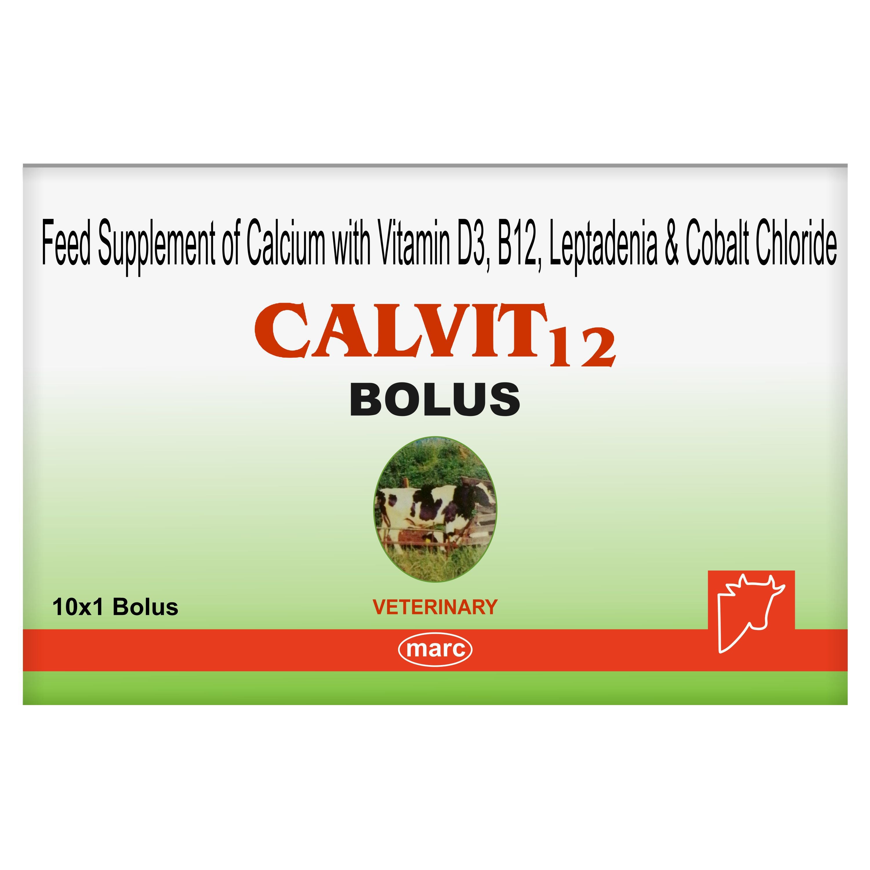 Marc Calvit 12 Bolus (20 Tablets) – Nutritional Supplement for Cattle & Buffalo Health