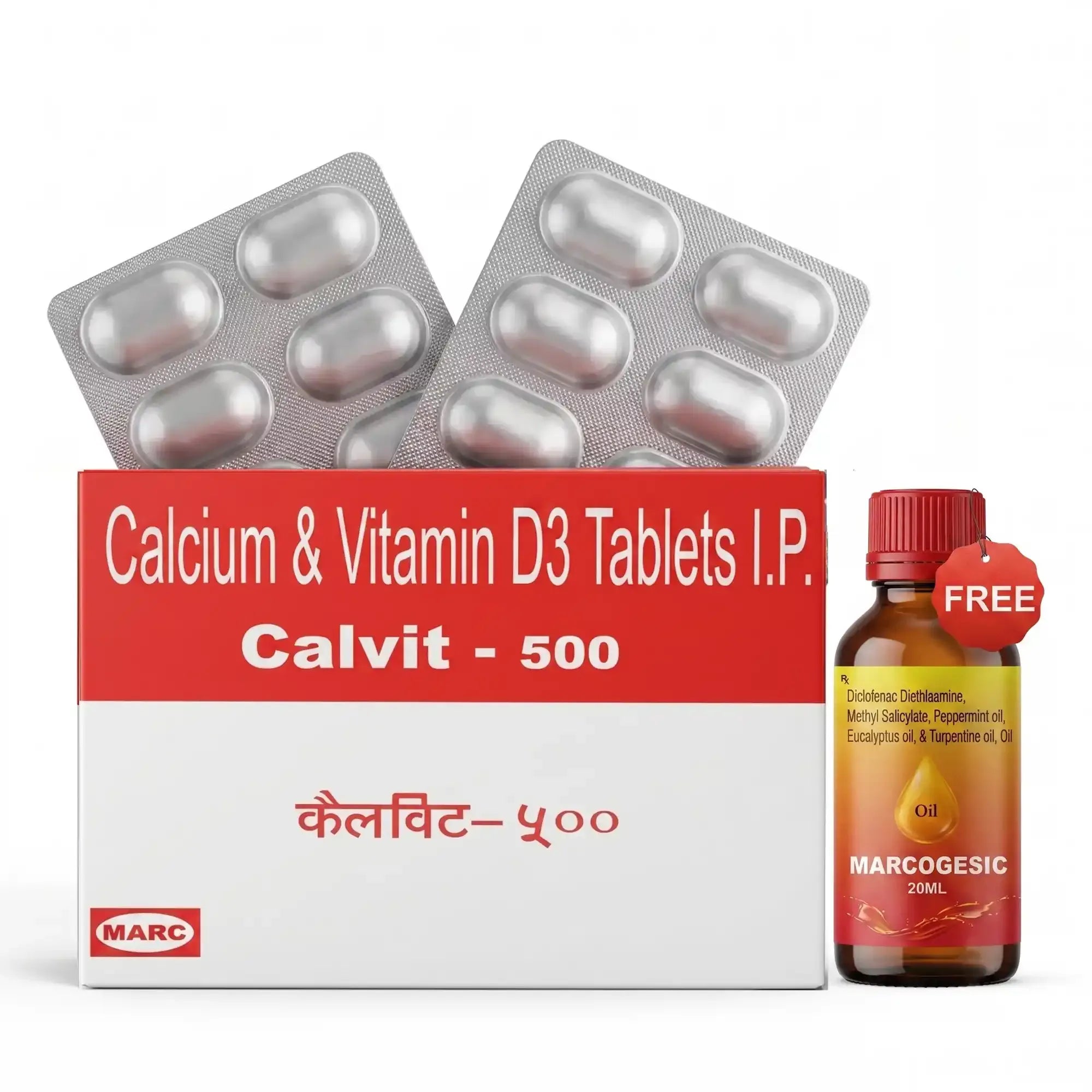 Calvit 500 Tablet – Calcium & Vitamin D for Elderly Bone Health