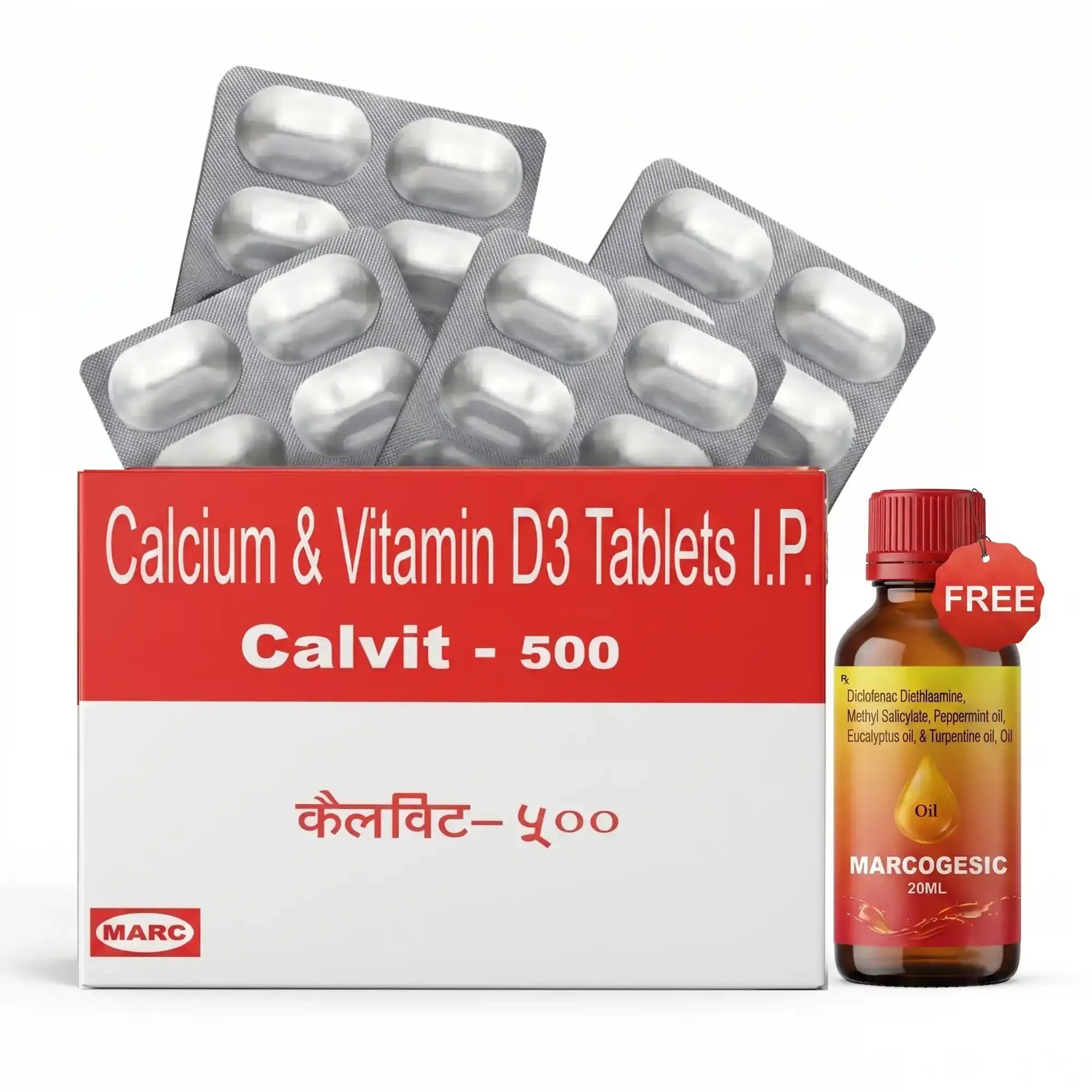 Calvit 500 Tablet – Calcium & Vitamin D for Elderly Bone Health