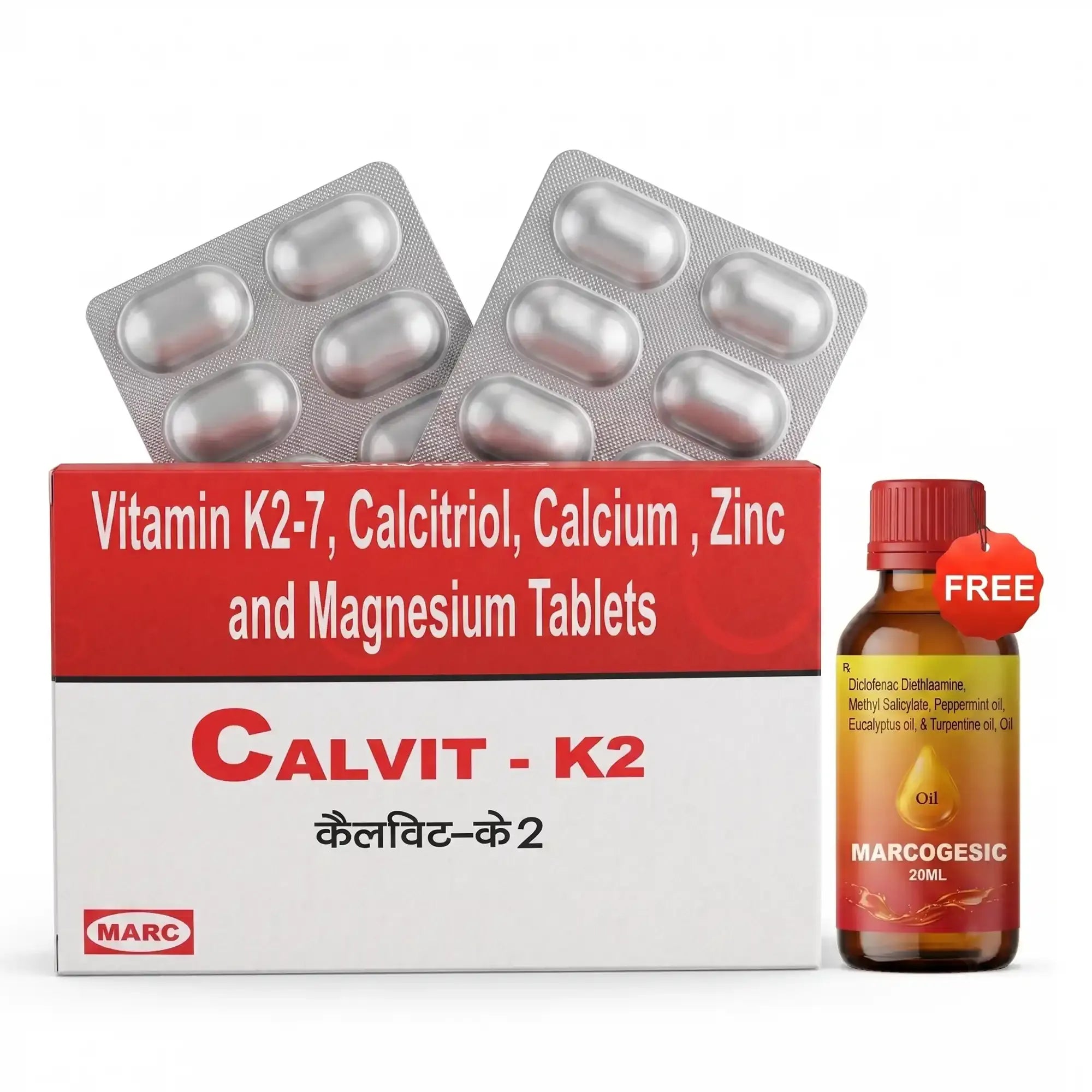 Calvit K2 Tablet – Calcium, Vitamin D3 & K2 for Bone & Joint Health