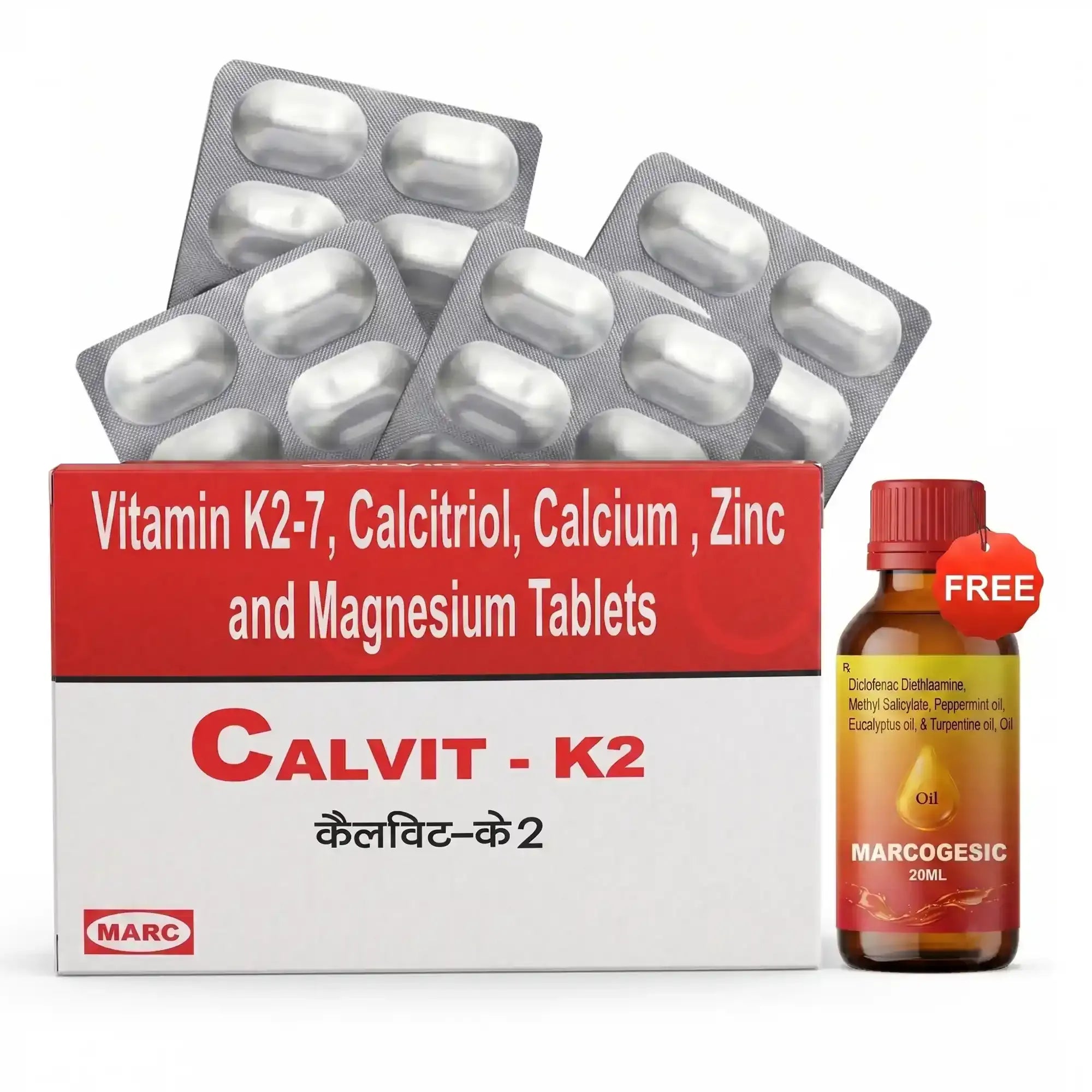 Calvit K2 Tablet – Calcium, Vitamin D3 & K2 for Bone & Joint Health