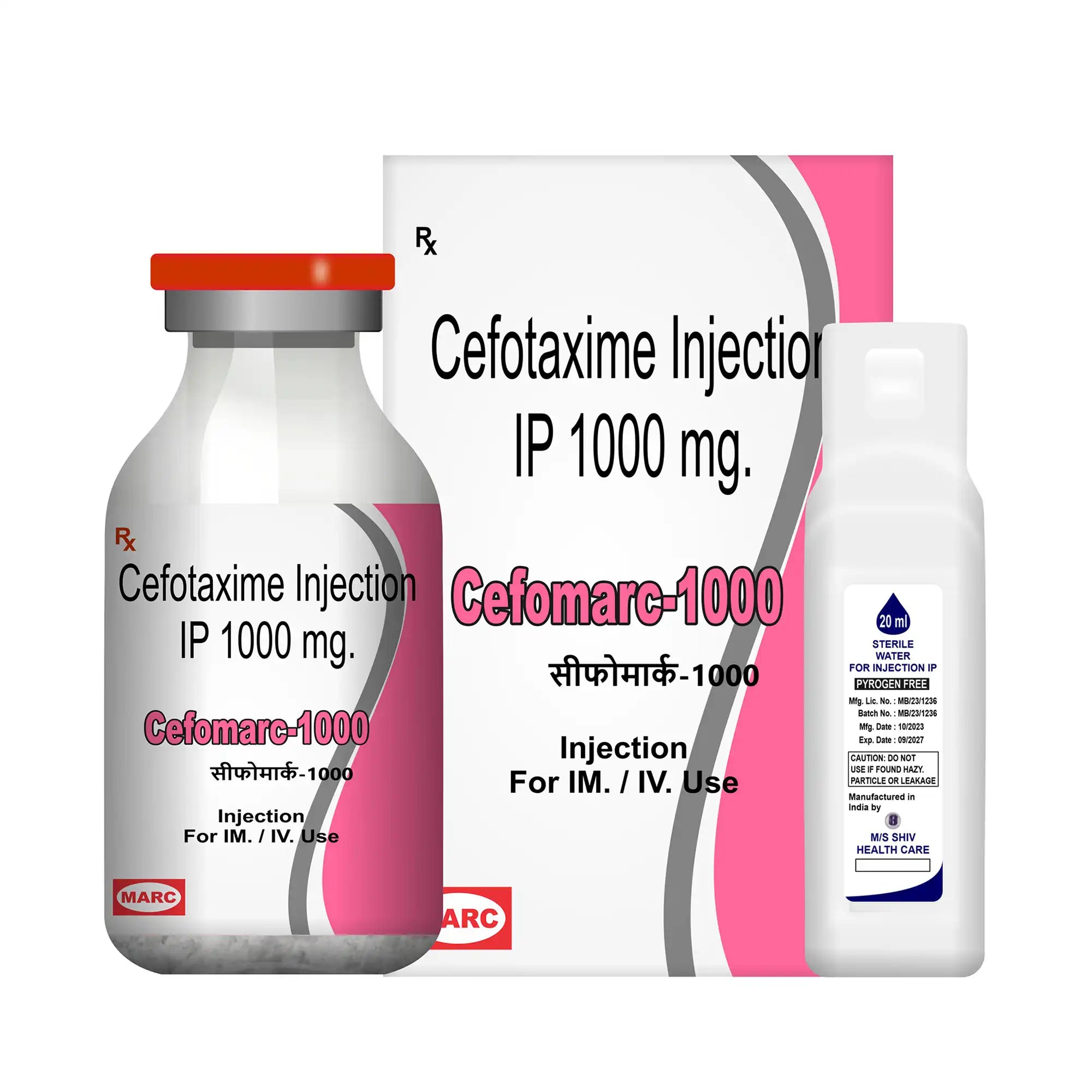 Cefomarc-1000 Ceftriaxone 1gm Injection – Hospital-Grade Antibiotic for Severe Infections