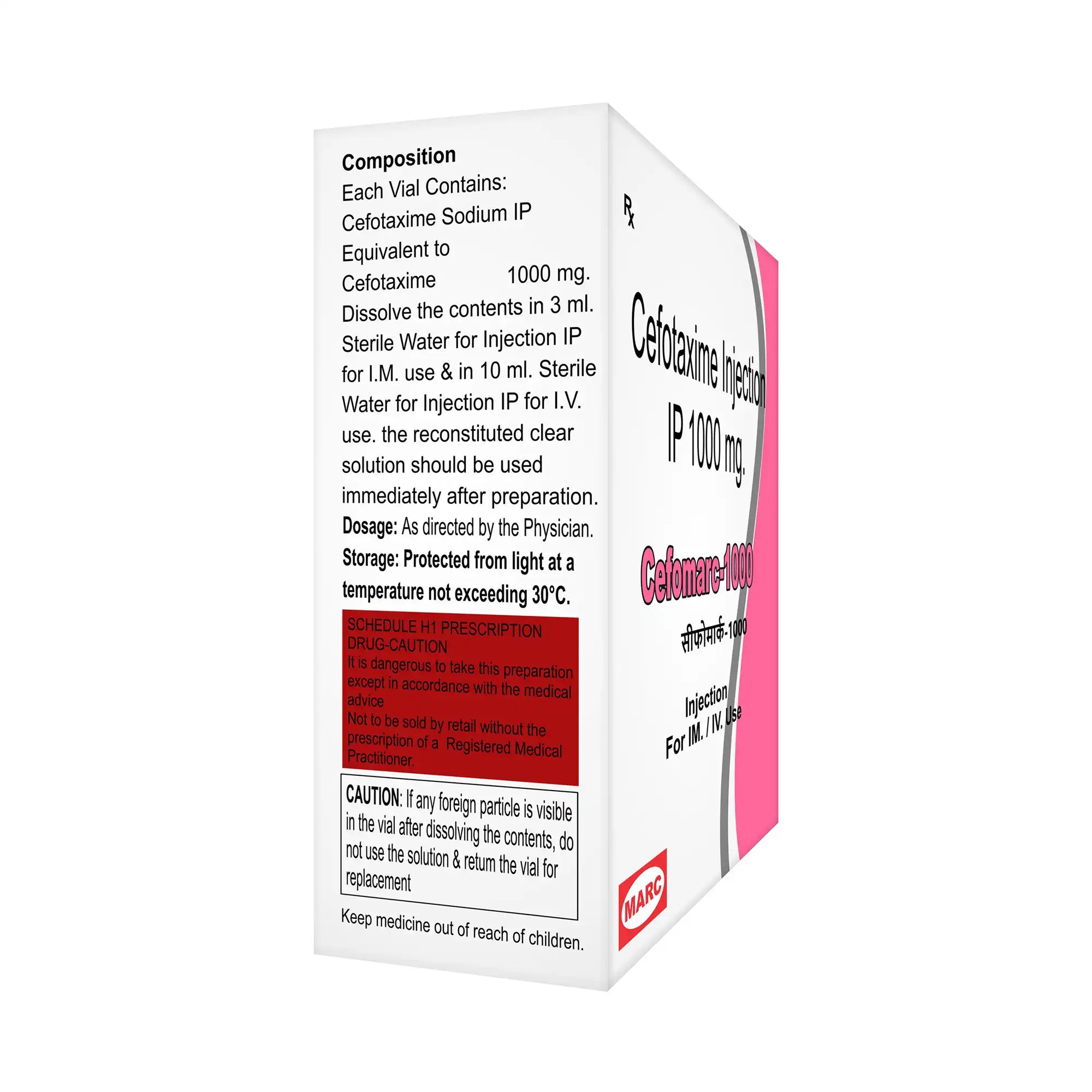 Cefomarc-1000 Ceftriaxone 1gm Injection – Hospital-Grade Antibiotic for Severe Infections