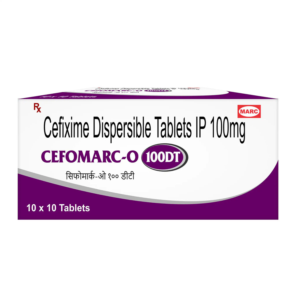Cefomarc-O 100 DT Cefpodoxime & Ofloxacin Dispersible Tablet – Pediatric & Adult Infection Treatment