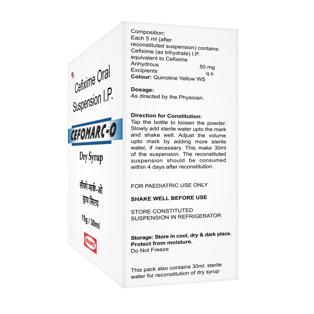 Cefomarc O Dry Syrup – Gentle Yet Powerful Antibiotic for Children ( Pack of 6)