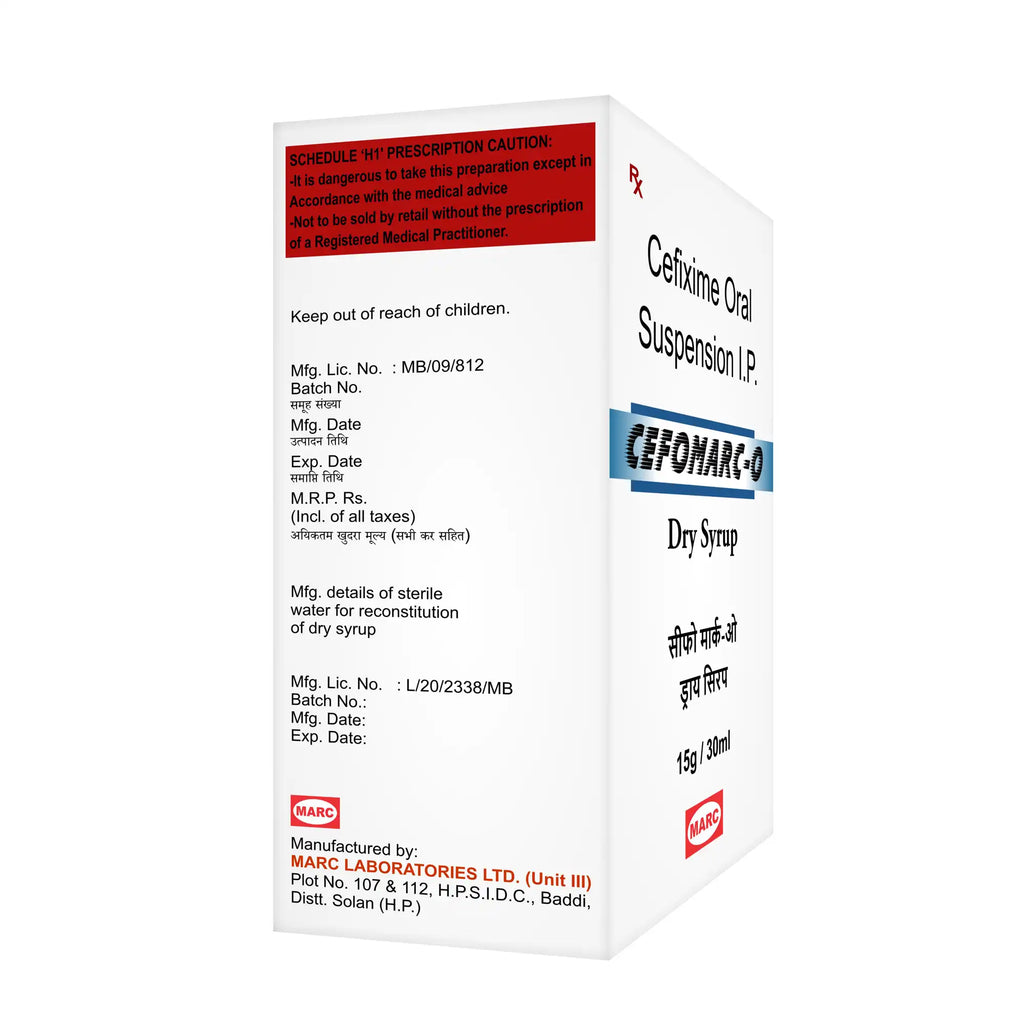 Cefomarc O Dry Syrup – Gentle Yet Powerful Antibiotic for Children ( Pack of 6)