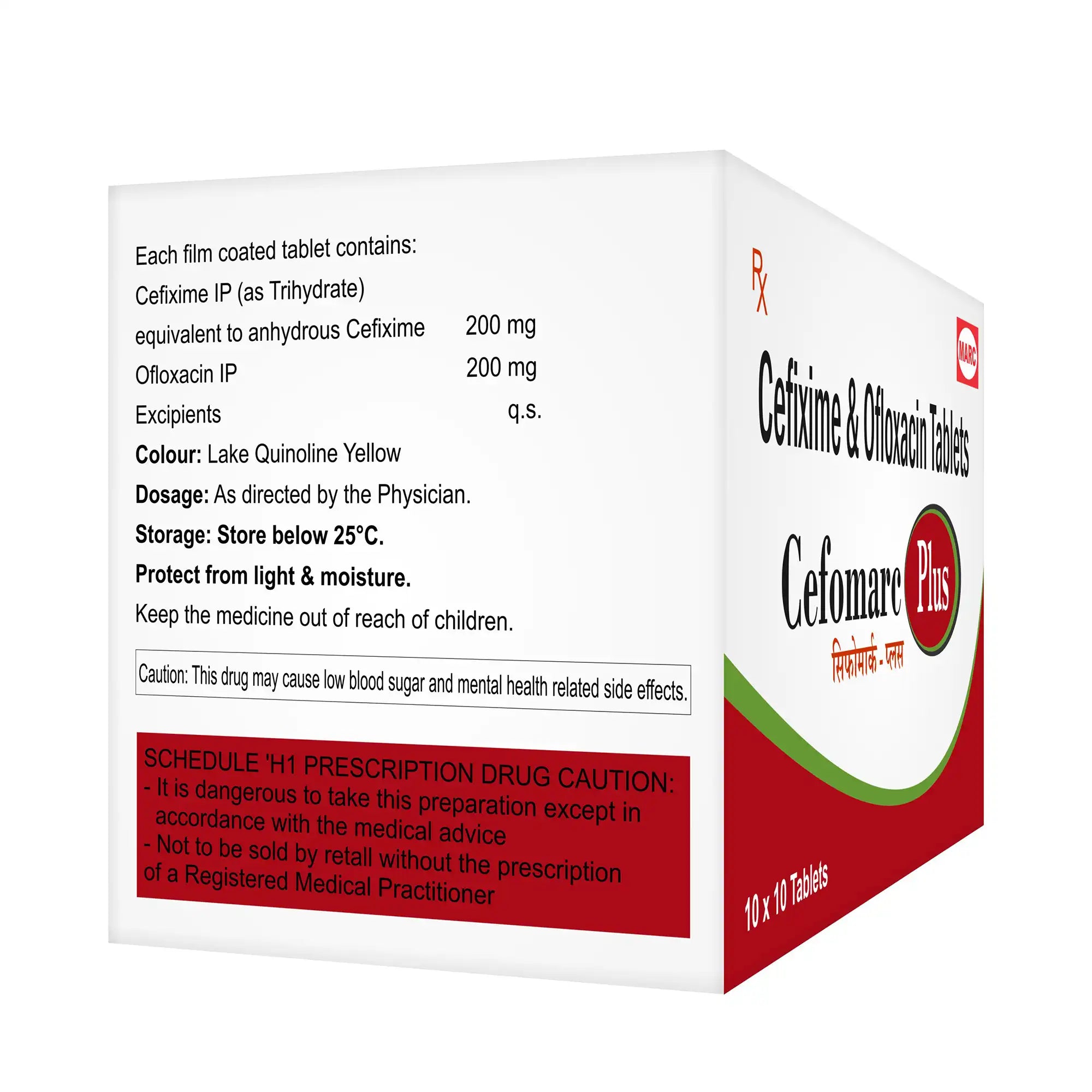 Cefomarc Plus Cefpodoxime & Clavulanate Tablet – Broad-Spectrum Antibiotic for Skin, UTI & Respiratory Infections