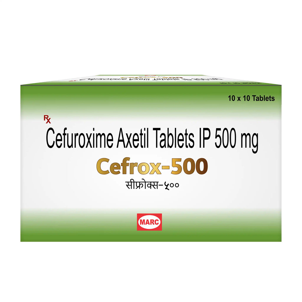 Cefrox 500 Cefuroxime Tablet – Broad-Spectrum Antibiotic for Respiratory & Skin Infections