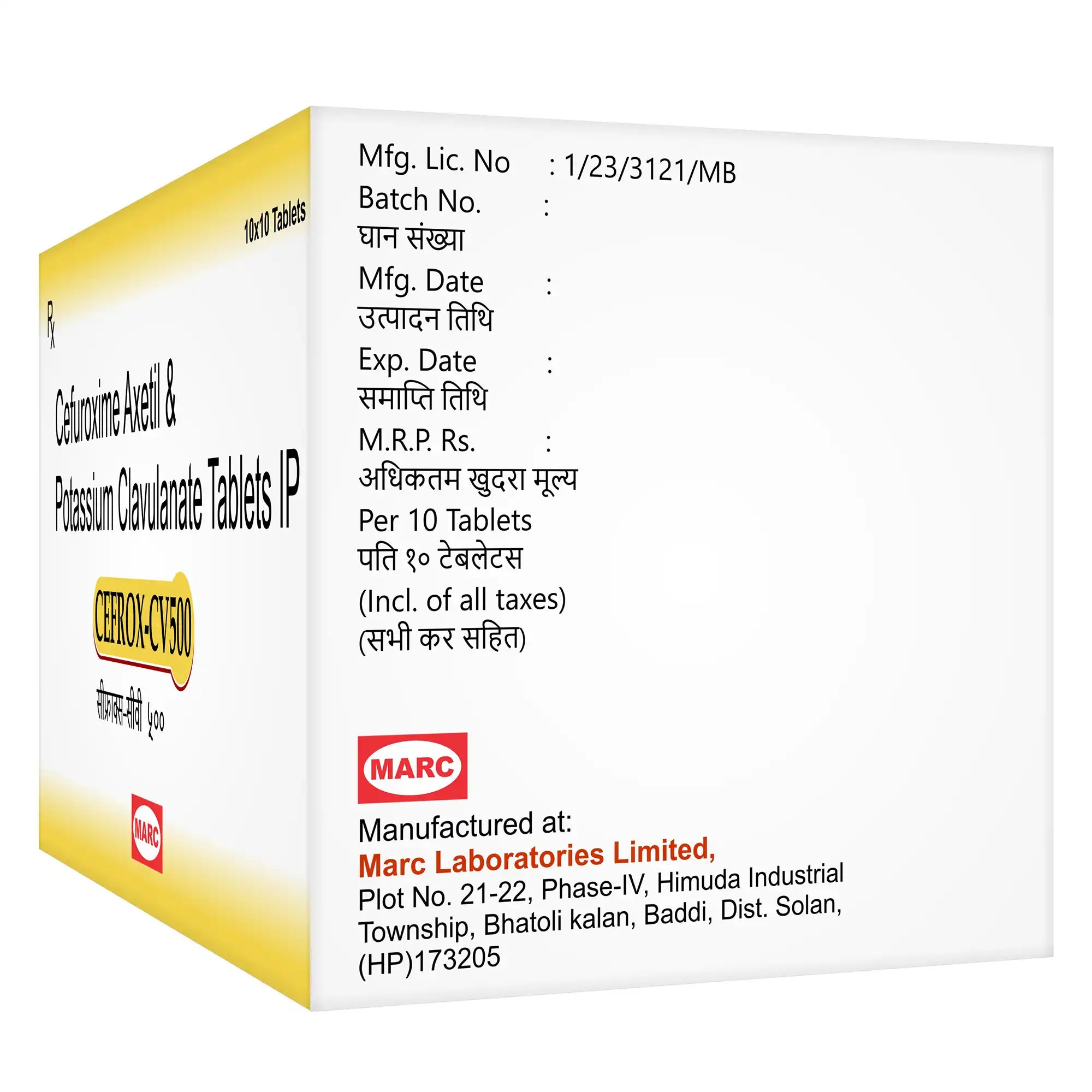 Cefrox CV 500 Cefuroxime & Clavulanate 500mg Tablet – Resistant Bacterial Infection Treatment