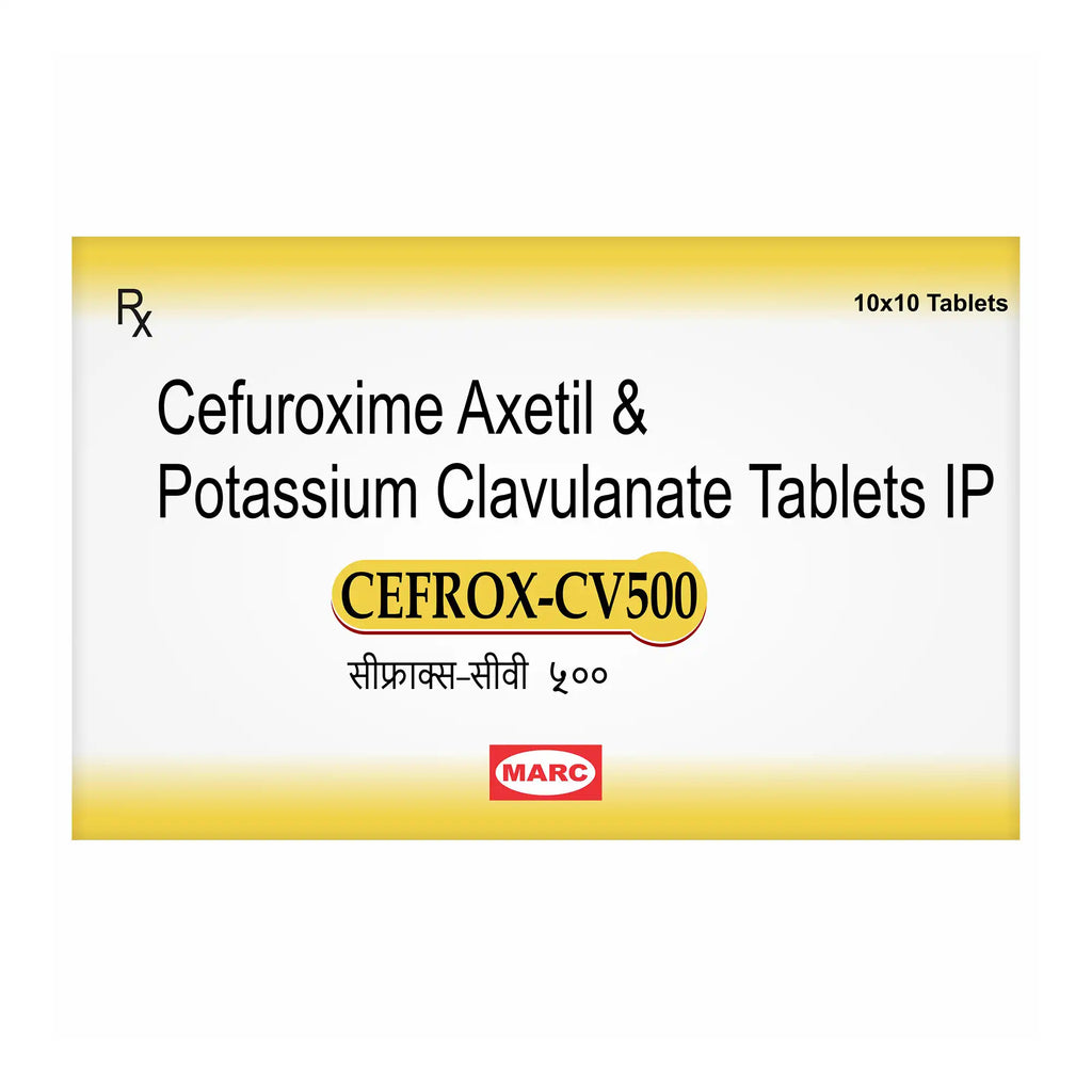 Cefrox CV 500 Cefuroxime & Clavulanate 500mg Tablet – Resistant Bacterial Infection Treatment