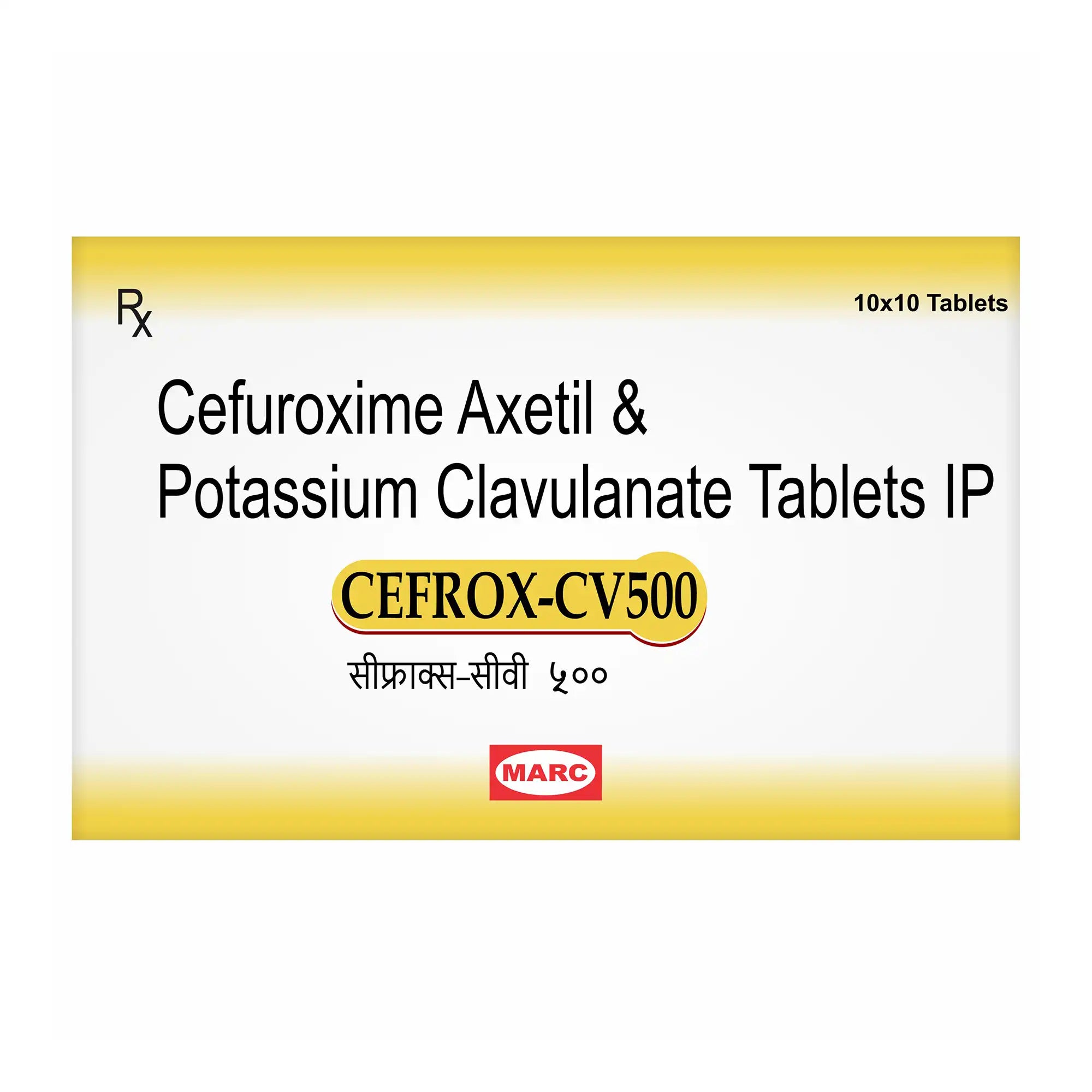Cefrox CV 500 Cefuroxime & Clavulanate 500mg Tablet – Resistant Bacterial Infection Treatment