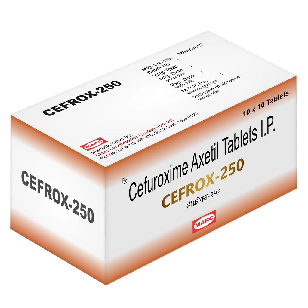 Cefrox-250 Cefuroxime Axetil Tablet – Broad-Spectrum Antibiotic for Mild to Moderate Infections