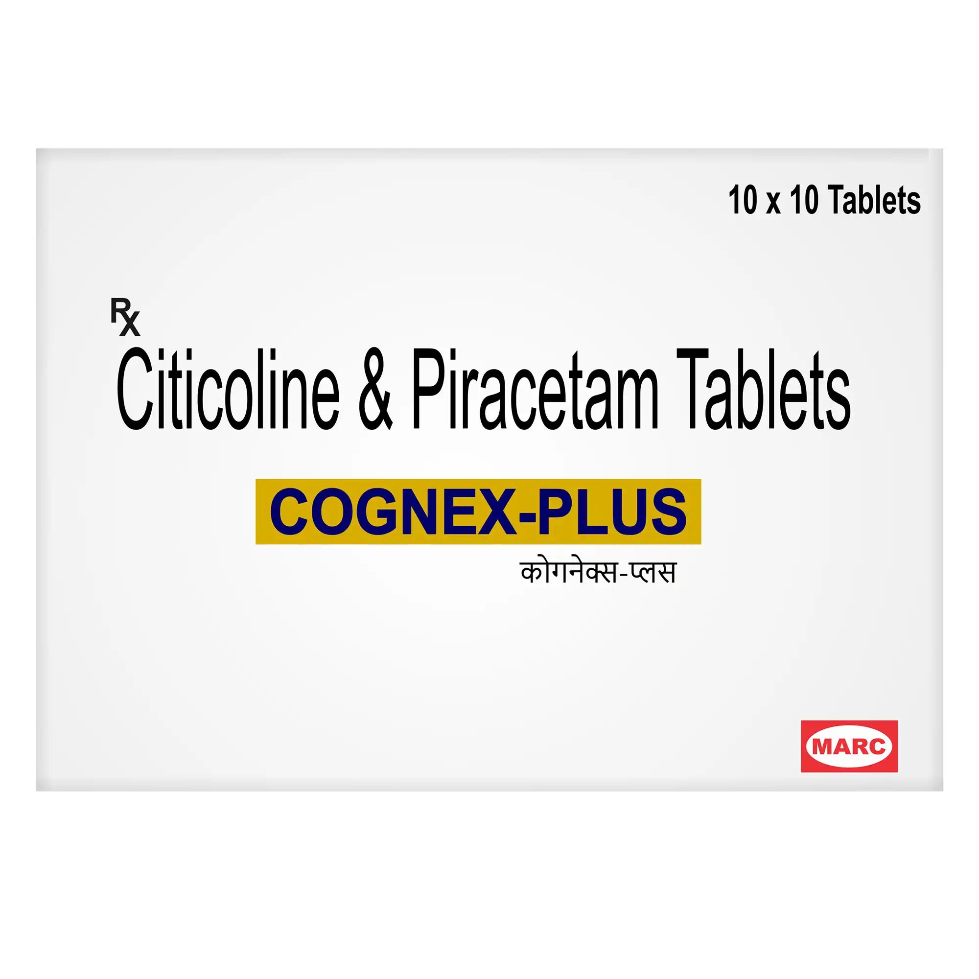 Cognex Plus Citicoline & Piracetam Tablet – Memory, Brain Function & Cognitive Support