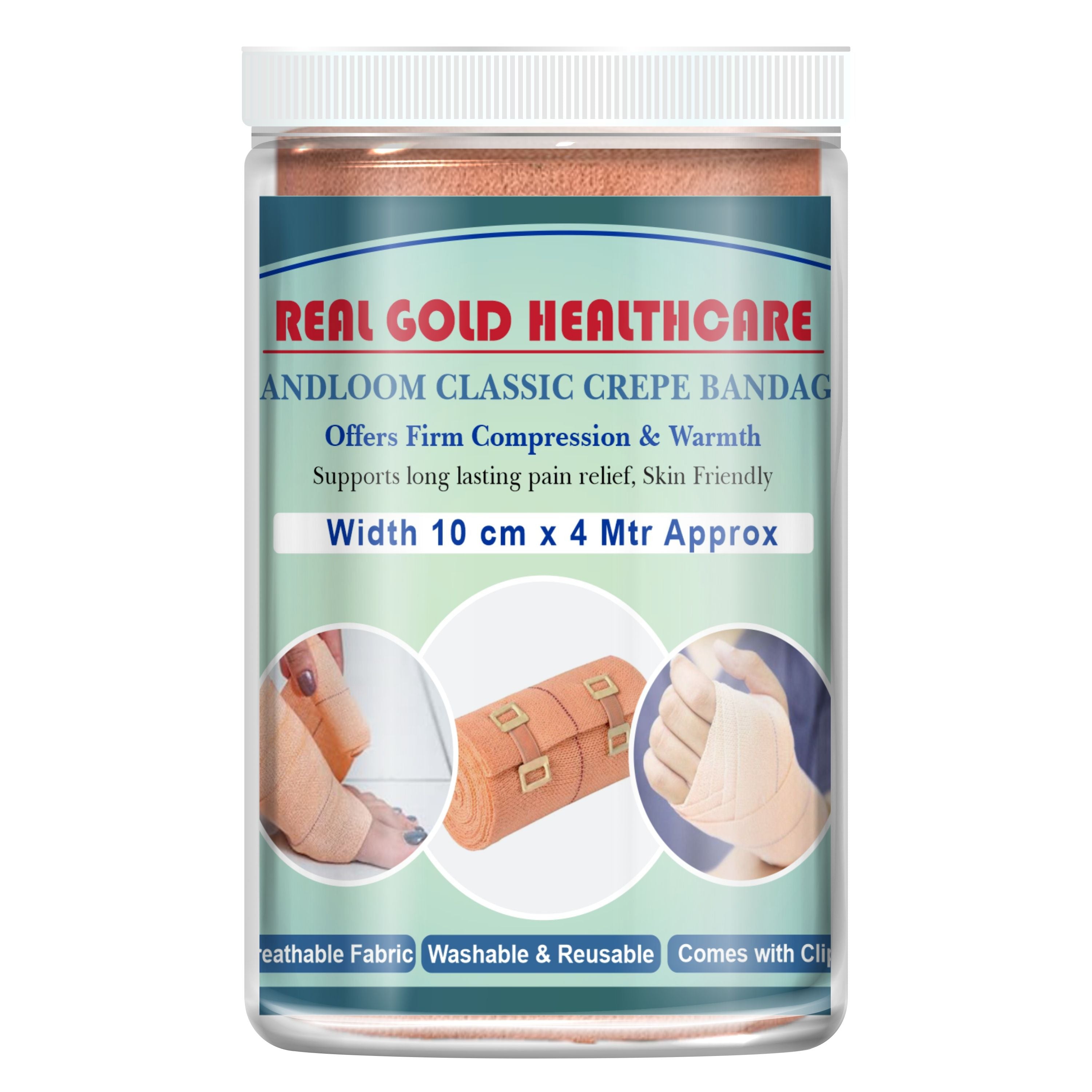 Free Crepe Bandage(10Cm 4Mtr) Approx