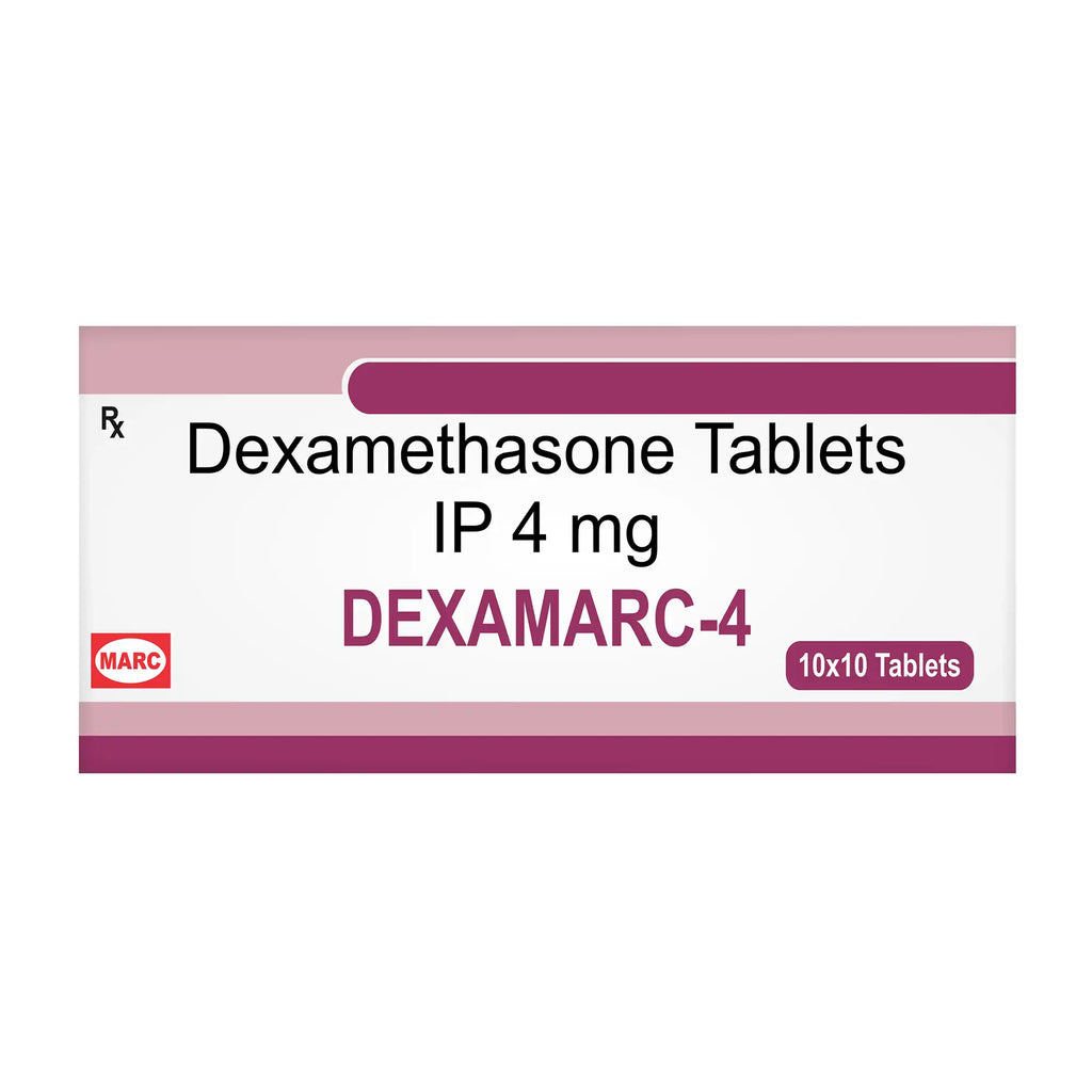 Dexamarc-4 Dexamethasone 4mg Tablet – Severe Allergy, Inflammation & Autoimmune Condition