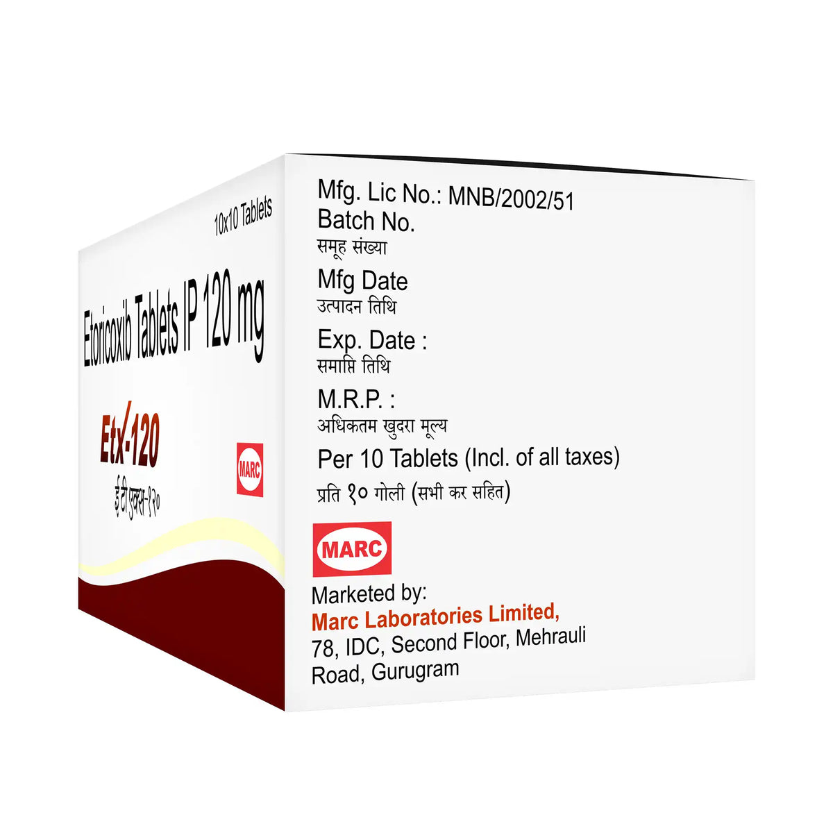 ETX-120 Etoricoxib 120mg Tablet – Severe Joint Pain, Gout & Arthritis Relief