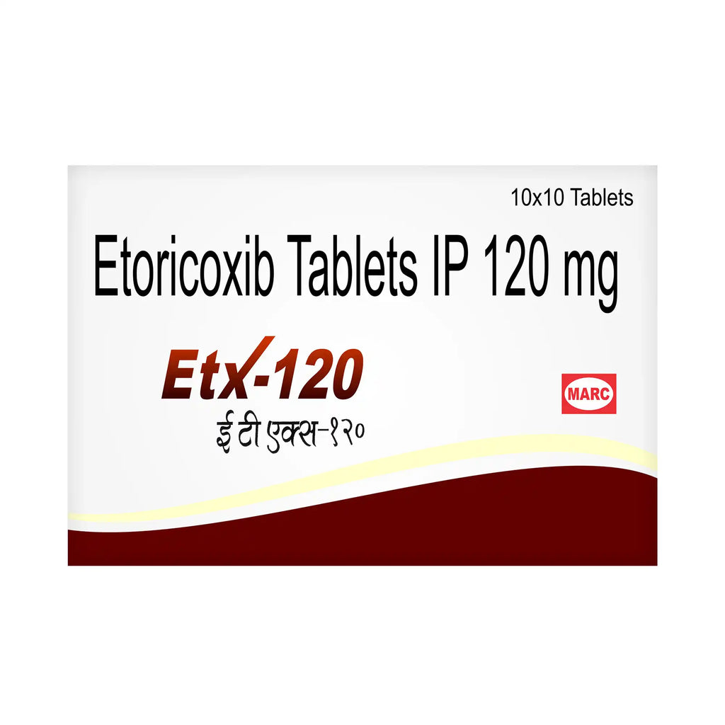 ETX-120 Etoricoxib 120mg Tablet – Severe Joint Pain, Gout & Arthritis Relief
