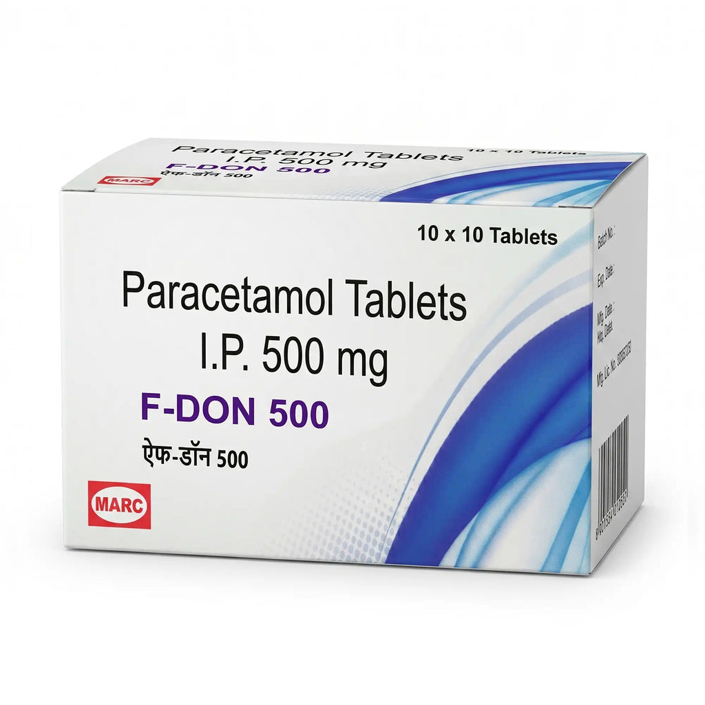 F-Don 500 Paracetamol Tablet – Fever, Headache & Body Pain Relief
