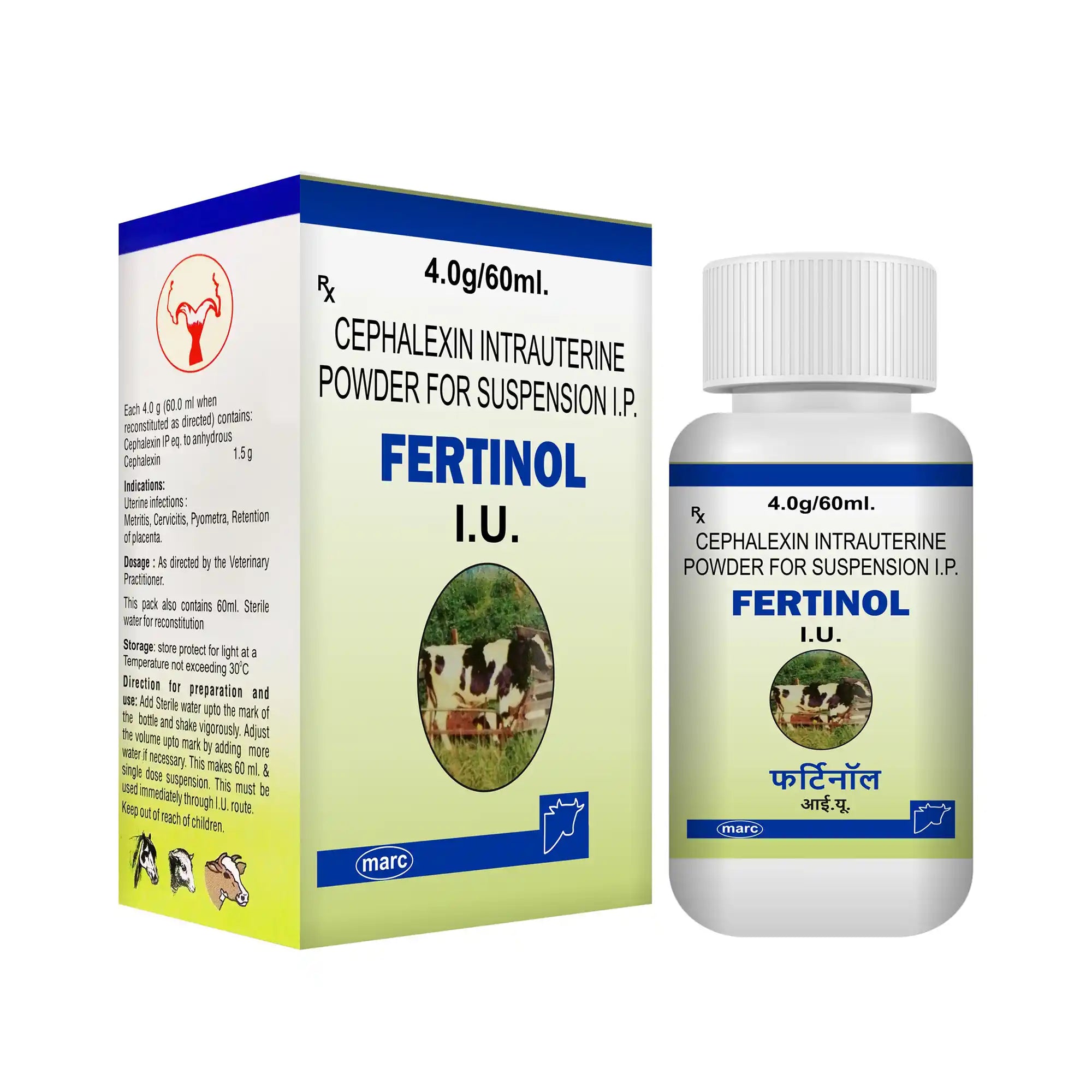 Fertinol Veterinary Reproductive Health Suspension 60ml – Fertility & Hormonal Support for Livestock