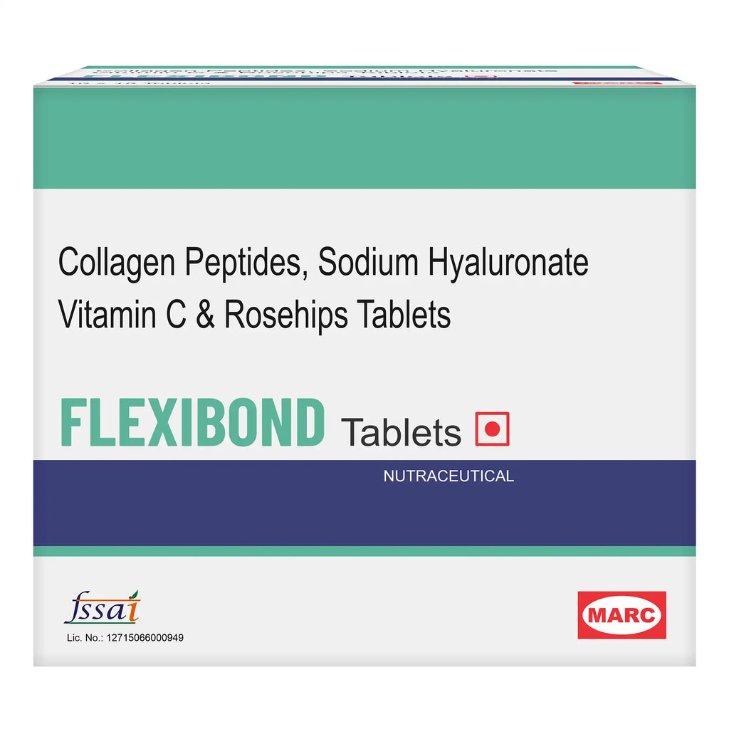Flexibond Joint Health Tablet – Collagen, Sodium Hyaluronate & Vitamin C for Cartilage & Flexibility