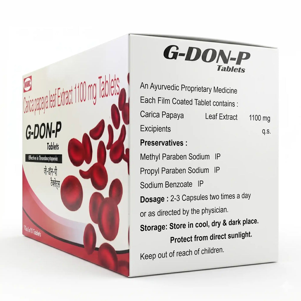Gon P – Carica Papaya Leaf Extract | A premium herbal supplement formulated to support immune health, antioxidant protection, overall vitality, healthy recovery, cellular wellness, and daily nutritional support for general well-being.