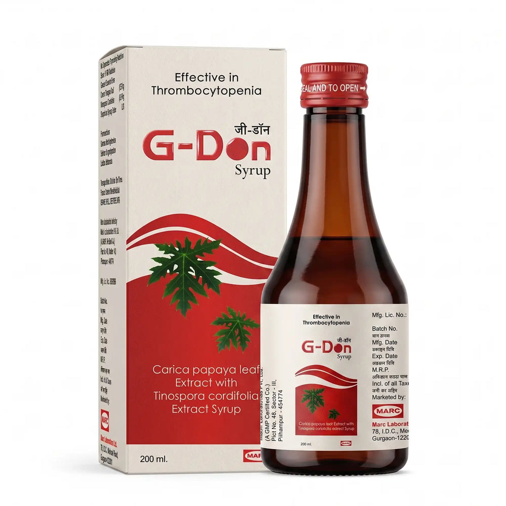 G-don plus syrup-A herbal wellness formulation designed to support immune health, antioxidant protection, overall vitality, healthy recovery, and general well-being with the goodness of traditional botanical extracts.