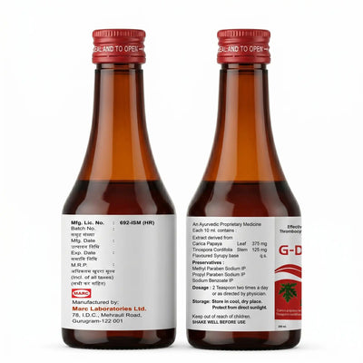 G-don plus syrup-A herbal wellness formulation designed to support immune health, antioxidant protection, overall vitality, healthy recovery, and general well-being with the goodness of traditional botanical extracts.