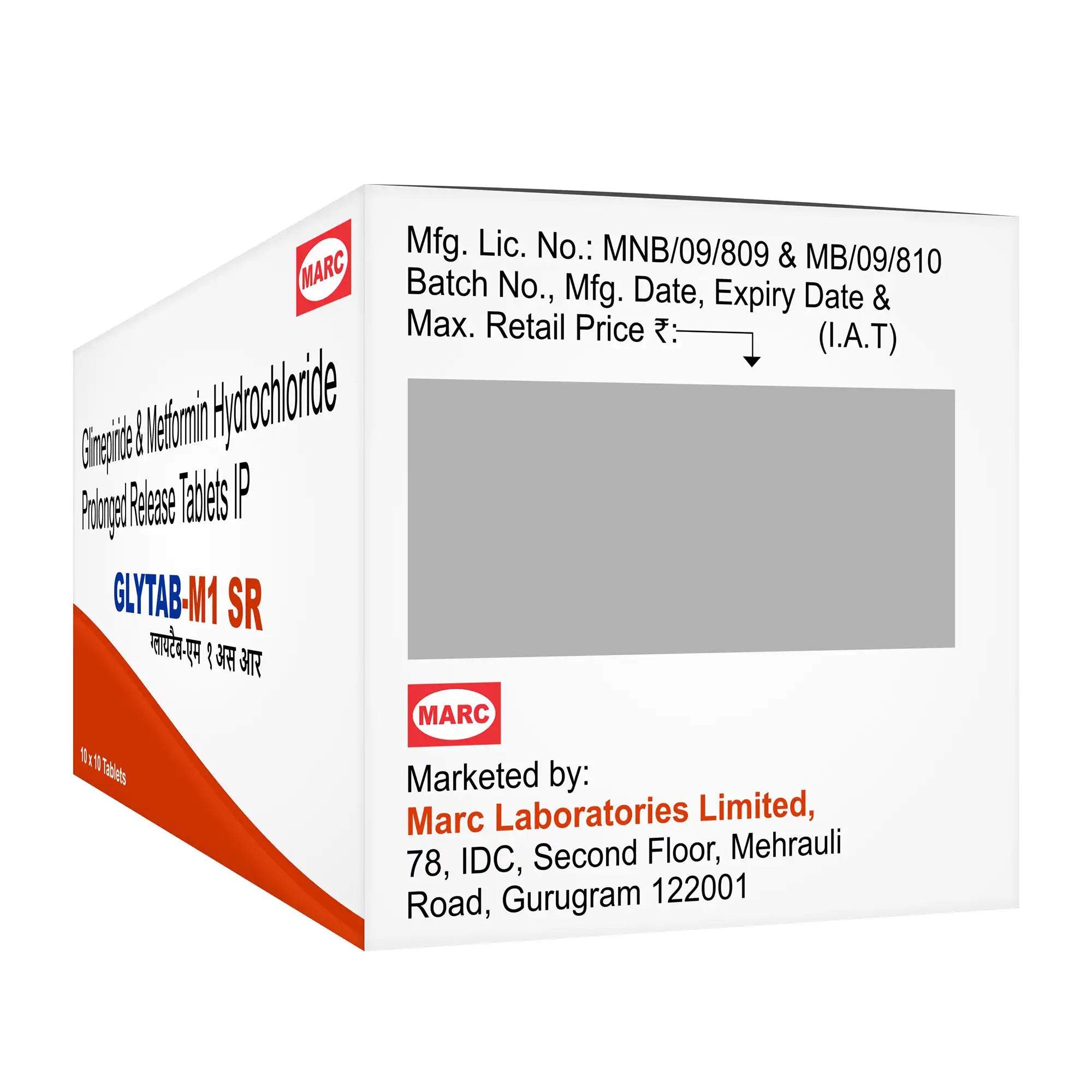 Glytab M1 SR Glimepiride & Metformin SR Tablet – Type 2 Diabetes Long-Acting Blood Sugar Control