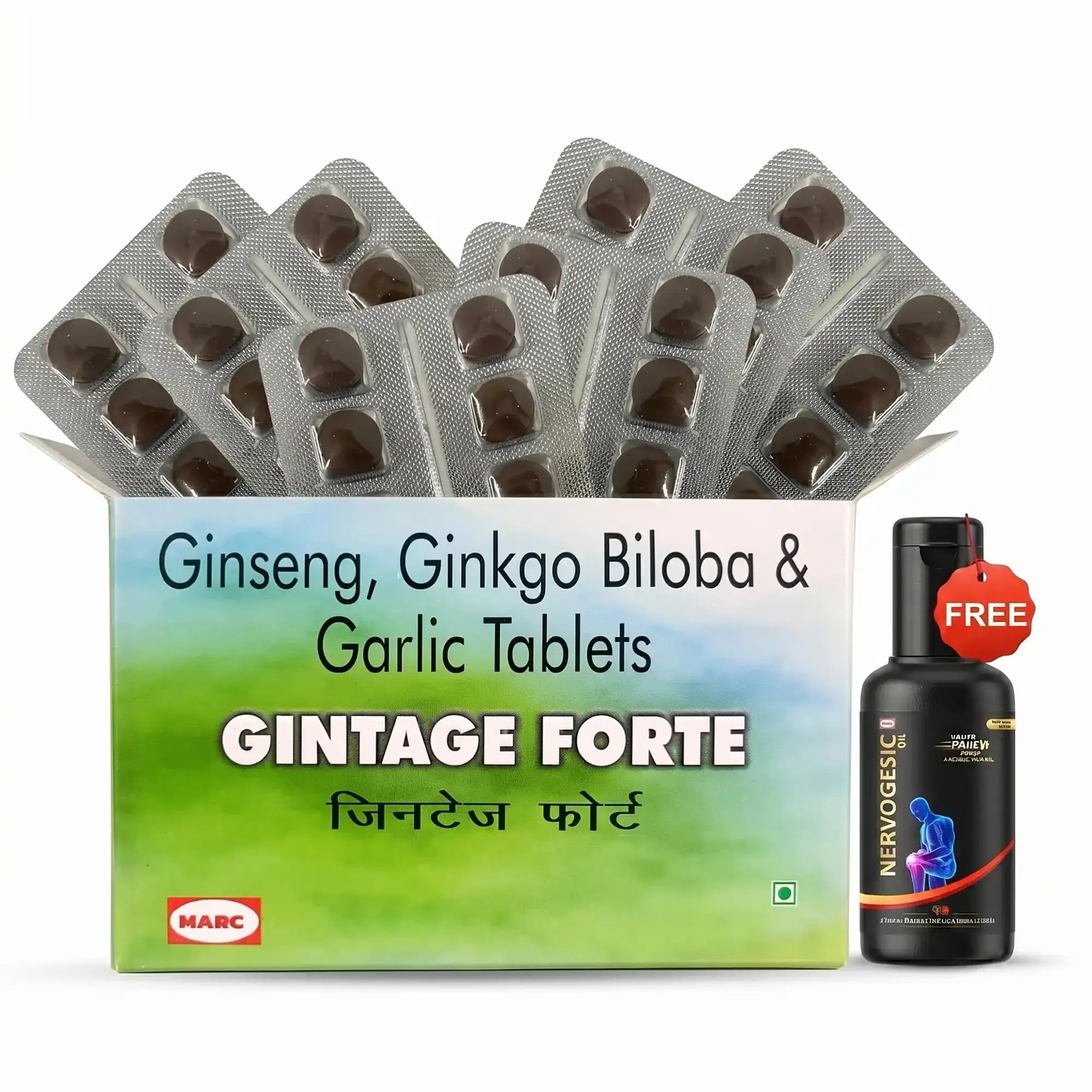 Gintage Forte Ginkgo Biloba, Ginseng & Vitamin Tablet – Memory Improvement & Mental Sharpness