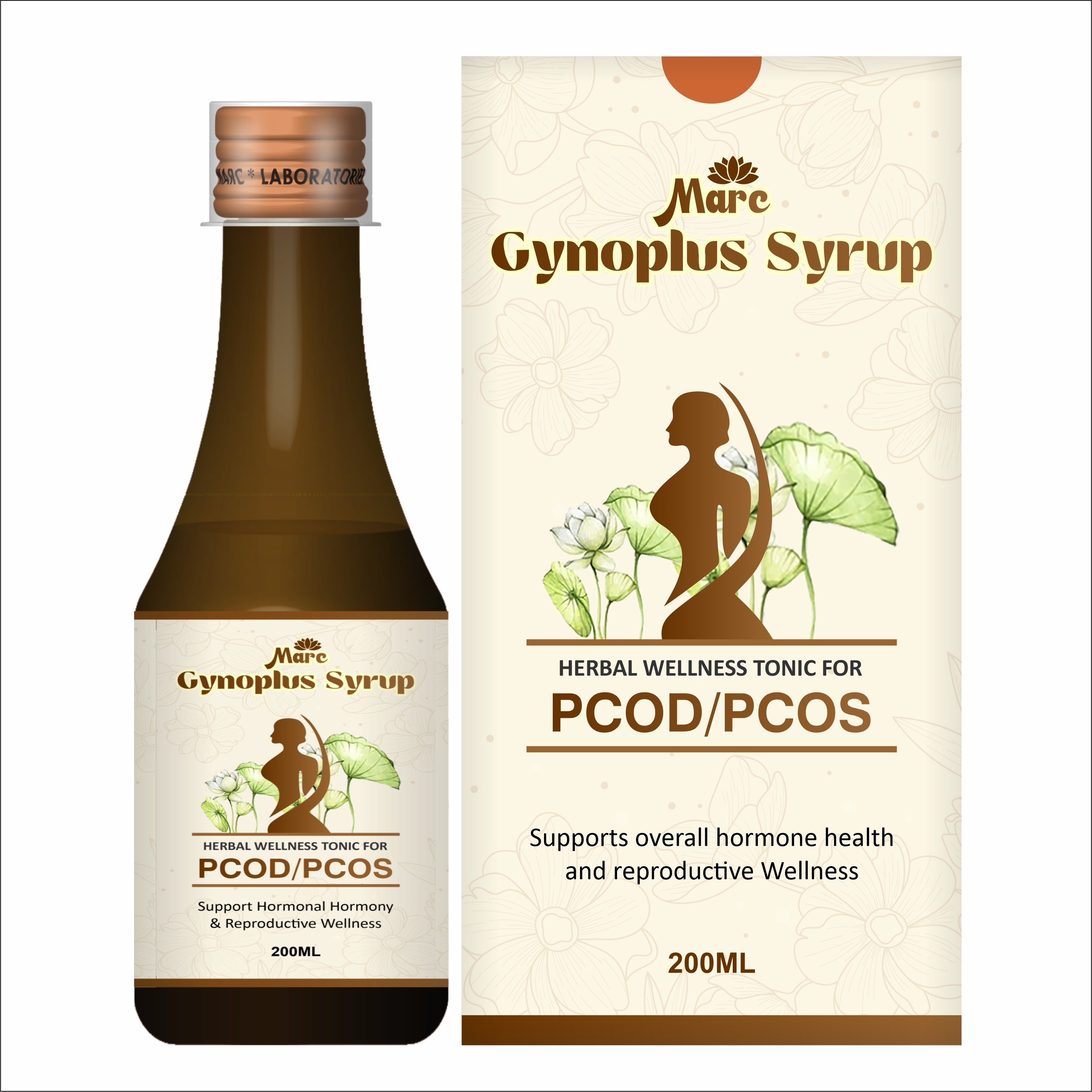 Marc Gynoplus Syrup - Herbal Wellness Tonic for PCOD/PCOS (200ml)