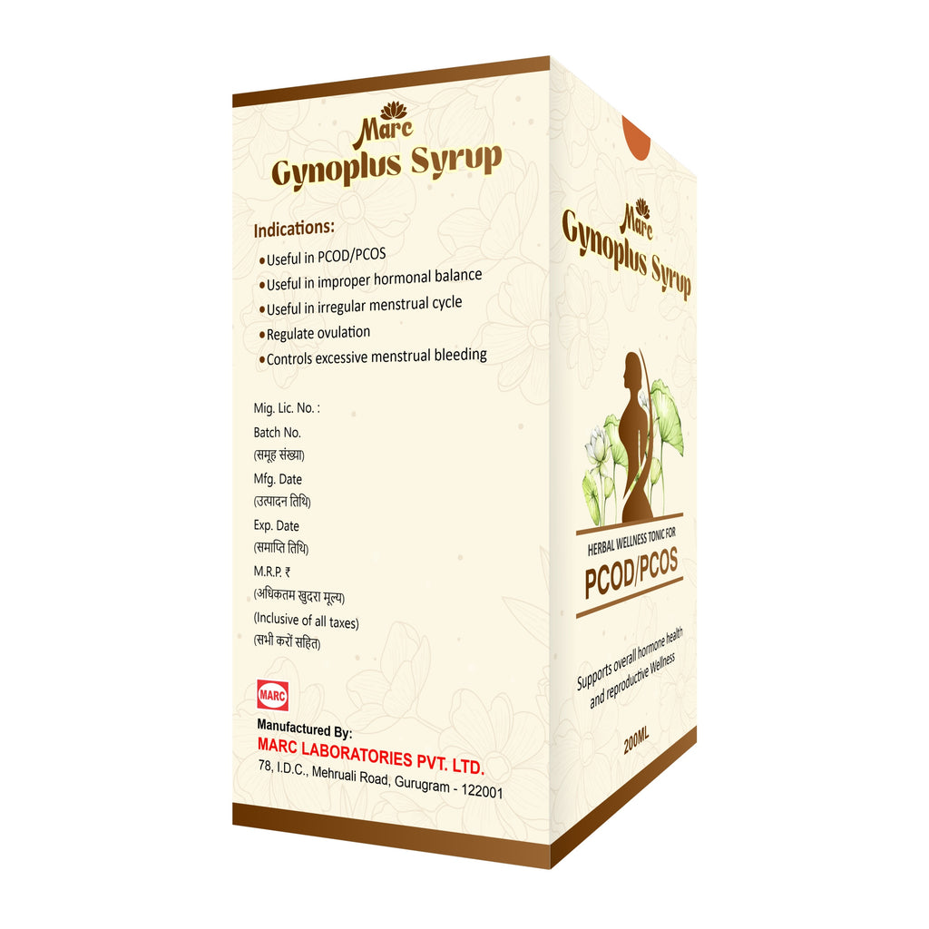 Marc Gynoplus Syrup - Herbal Wellness Tonic for PCOD/PCOS (200ml)