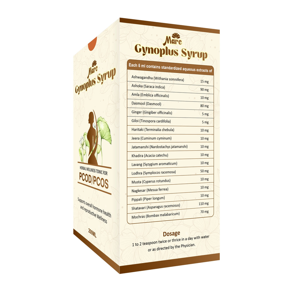 Marc Gynoplus Syrup - Herbal Wellness Tonic for PCOD/PCOS (200ml)