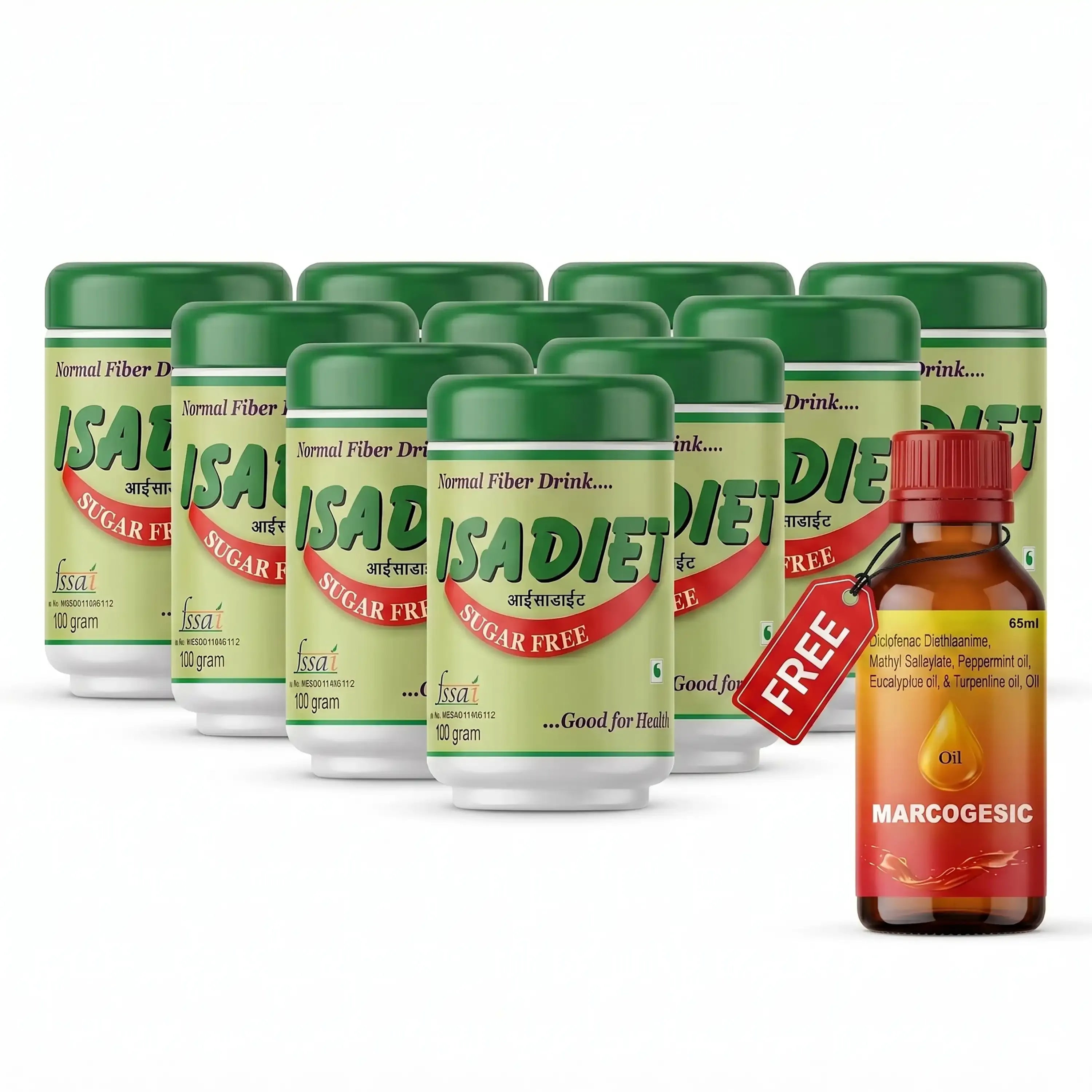 Isadiet Sugar Free Fiber Supplement Powder – Digestive Health, Gut Wellness & Sugar-Free Nutrition
