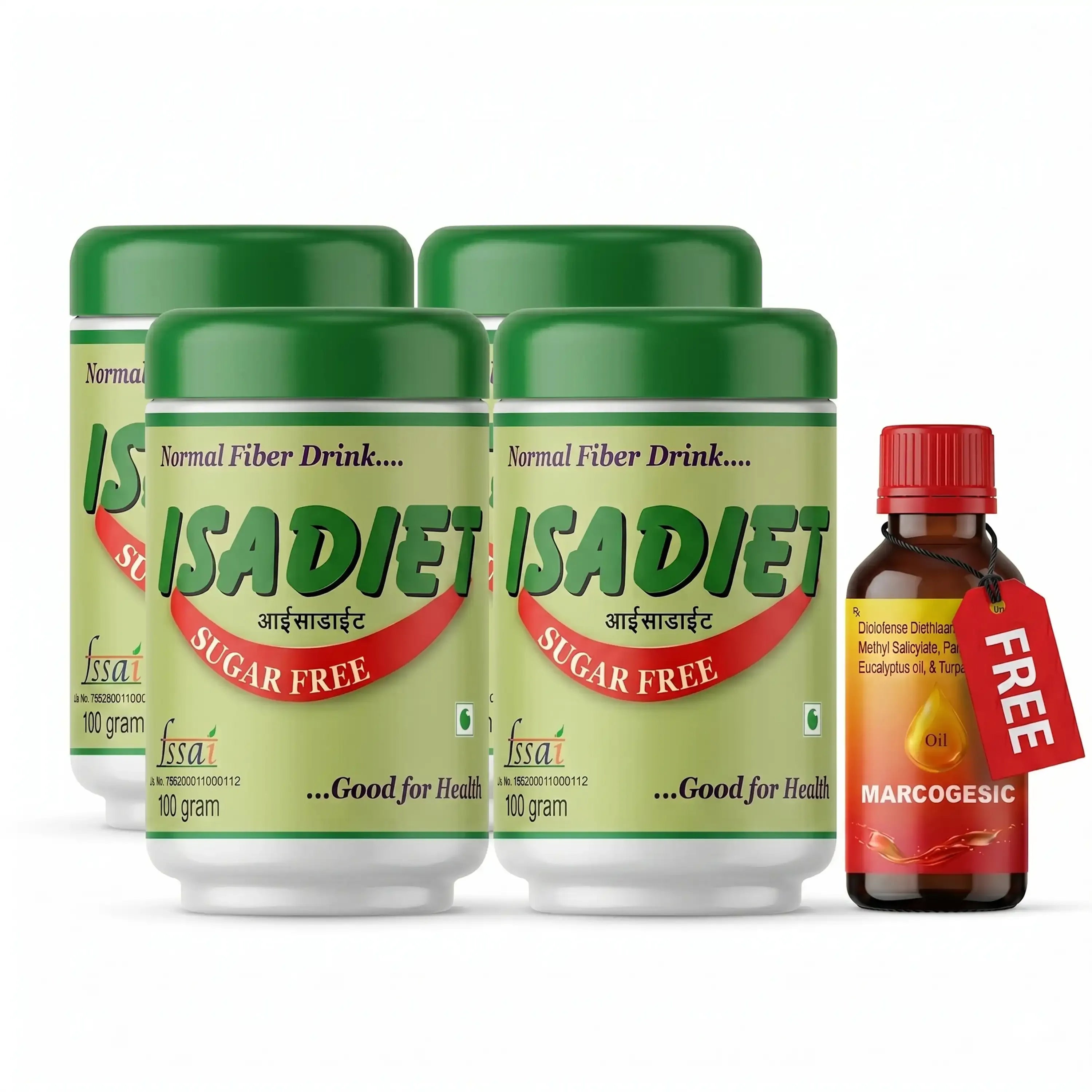 Isadiet Sugar Free Fiber Supplement Powder – Digestive Health, Gut Wellness & Sugar-Free Nutrition