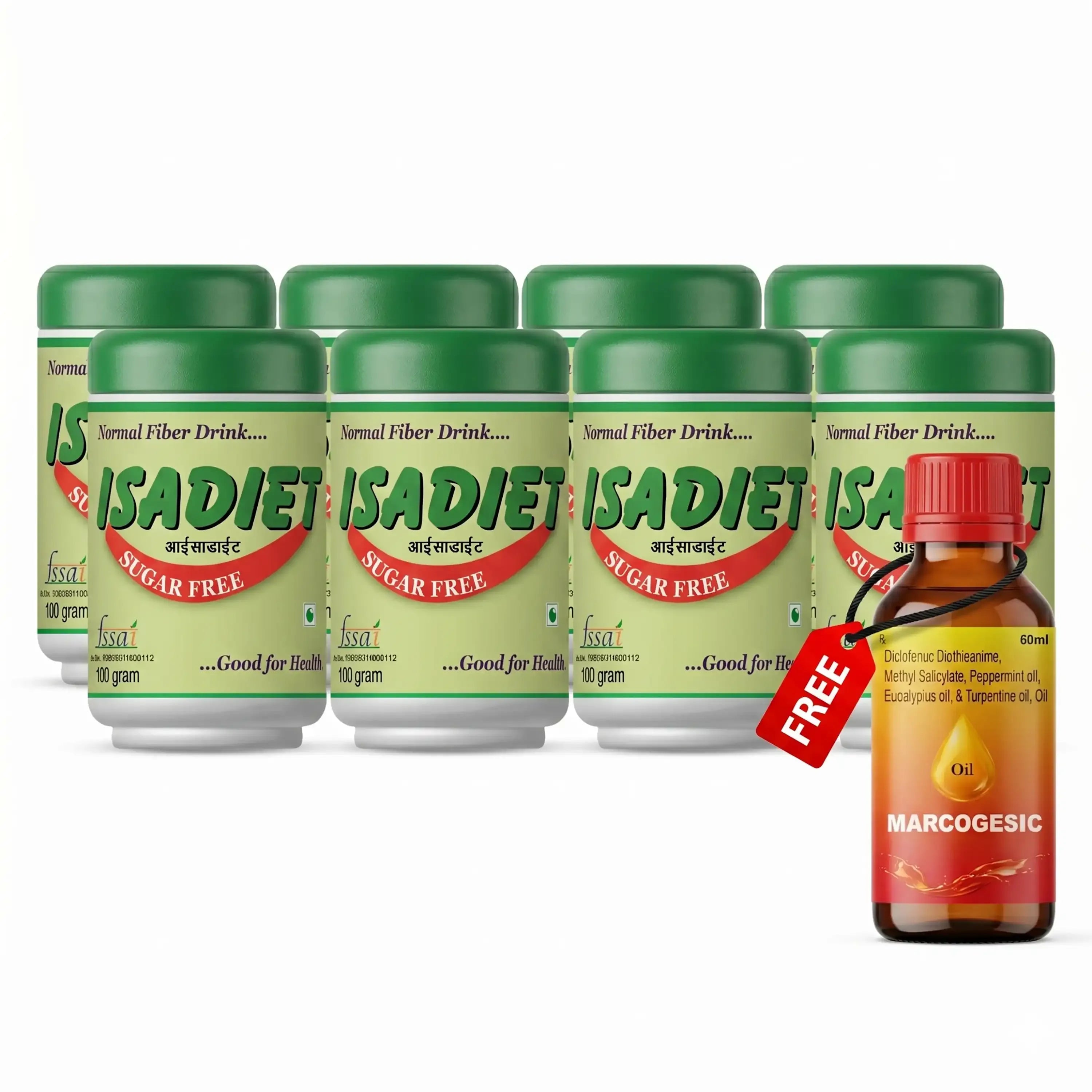Isadiet Sugar Free Fiber Supplement Powder – Digestive Health, Gut Wellness & Sugar-Free Nutrition