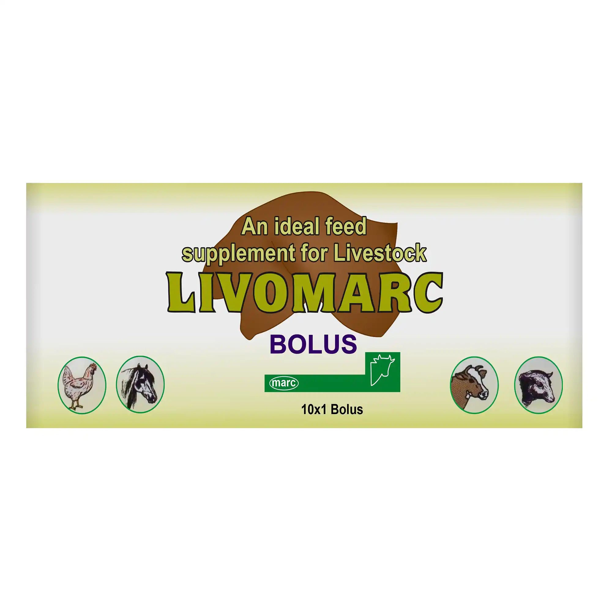 Livomarc Herbal Liver Support Bolus – Liver Health & Detox for Cattle & Livestock